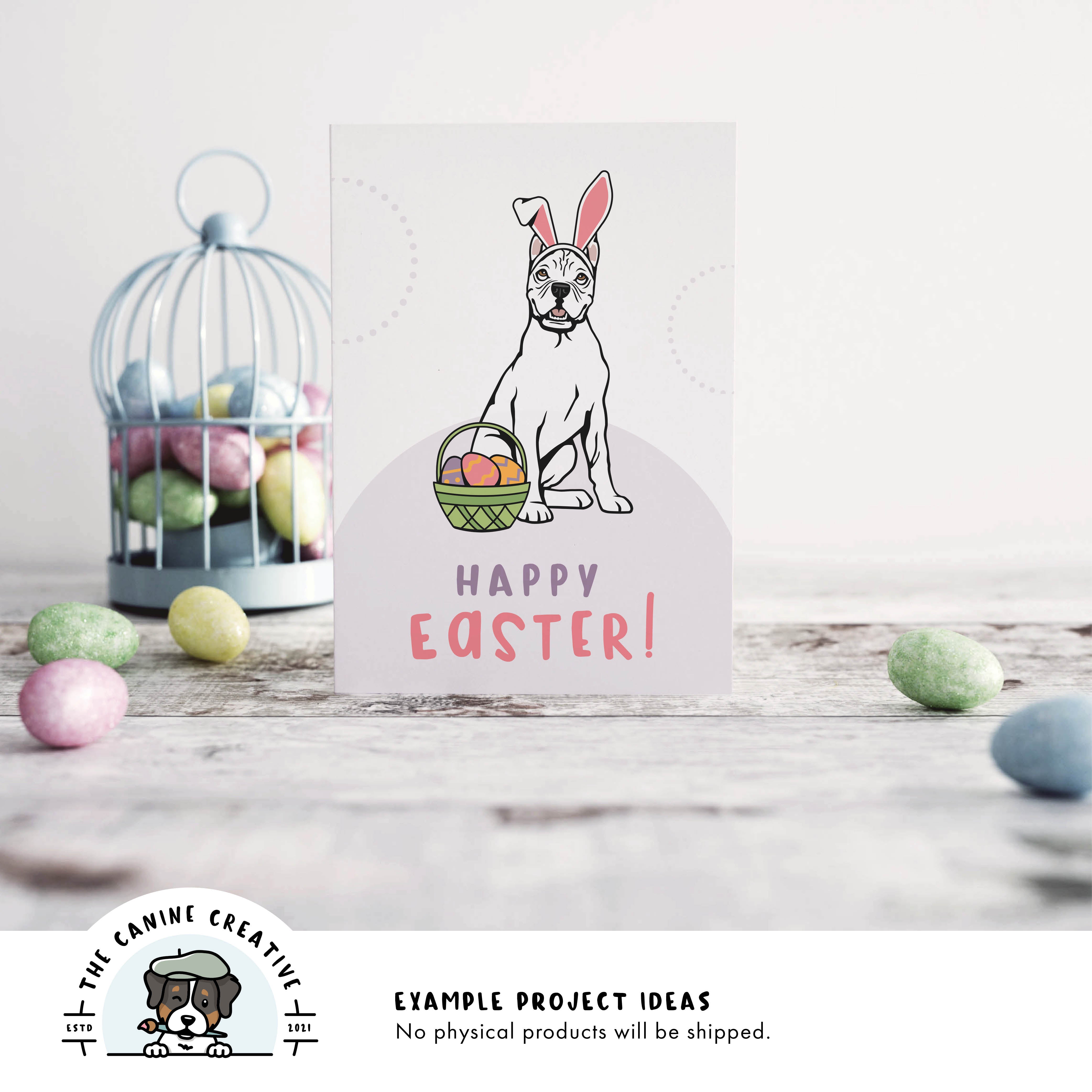 Example project idea showing design on a greeting card.