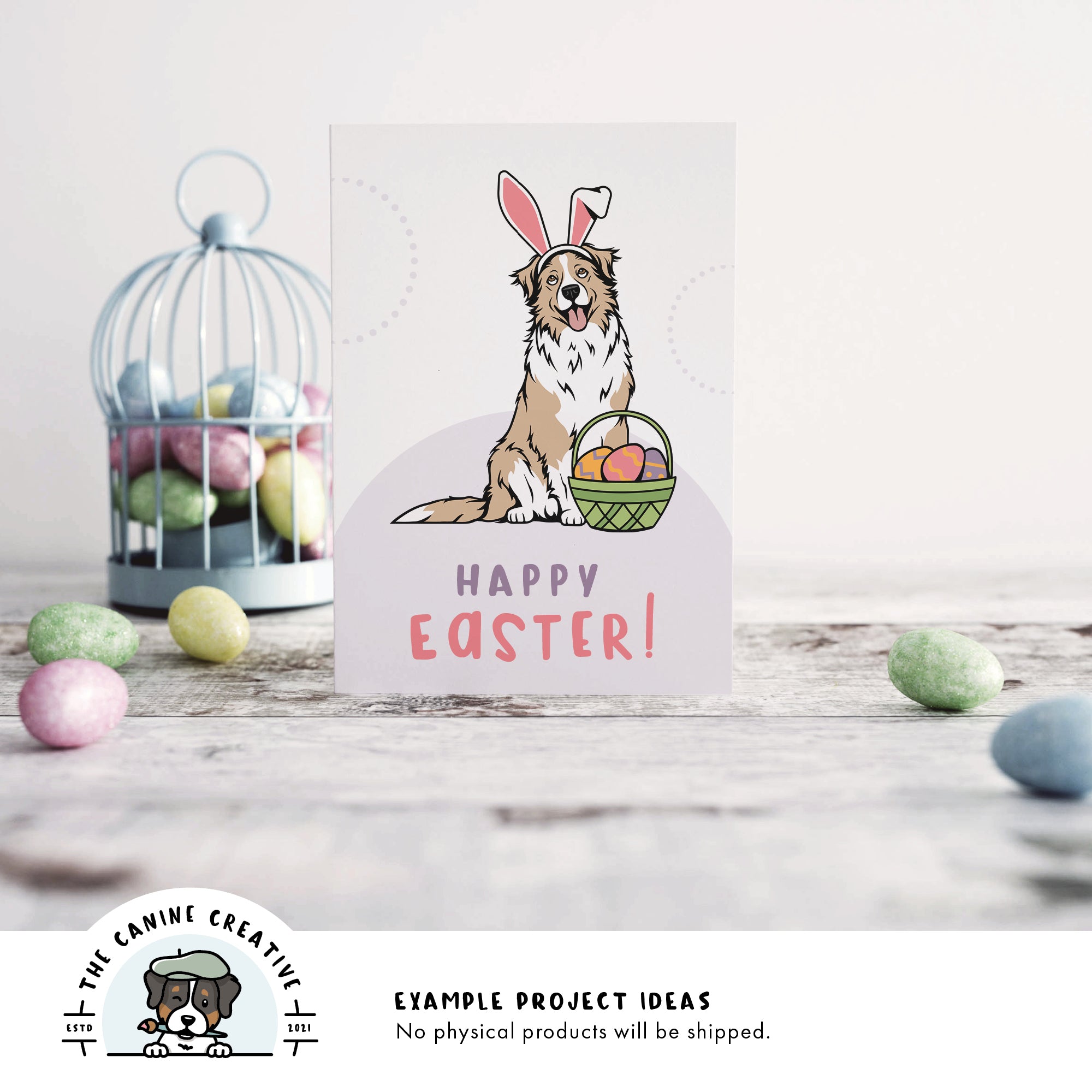 Example project idea showing design on a greeting card.