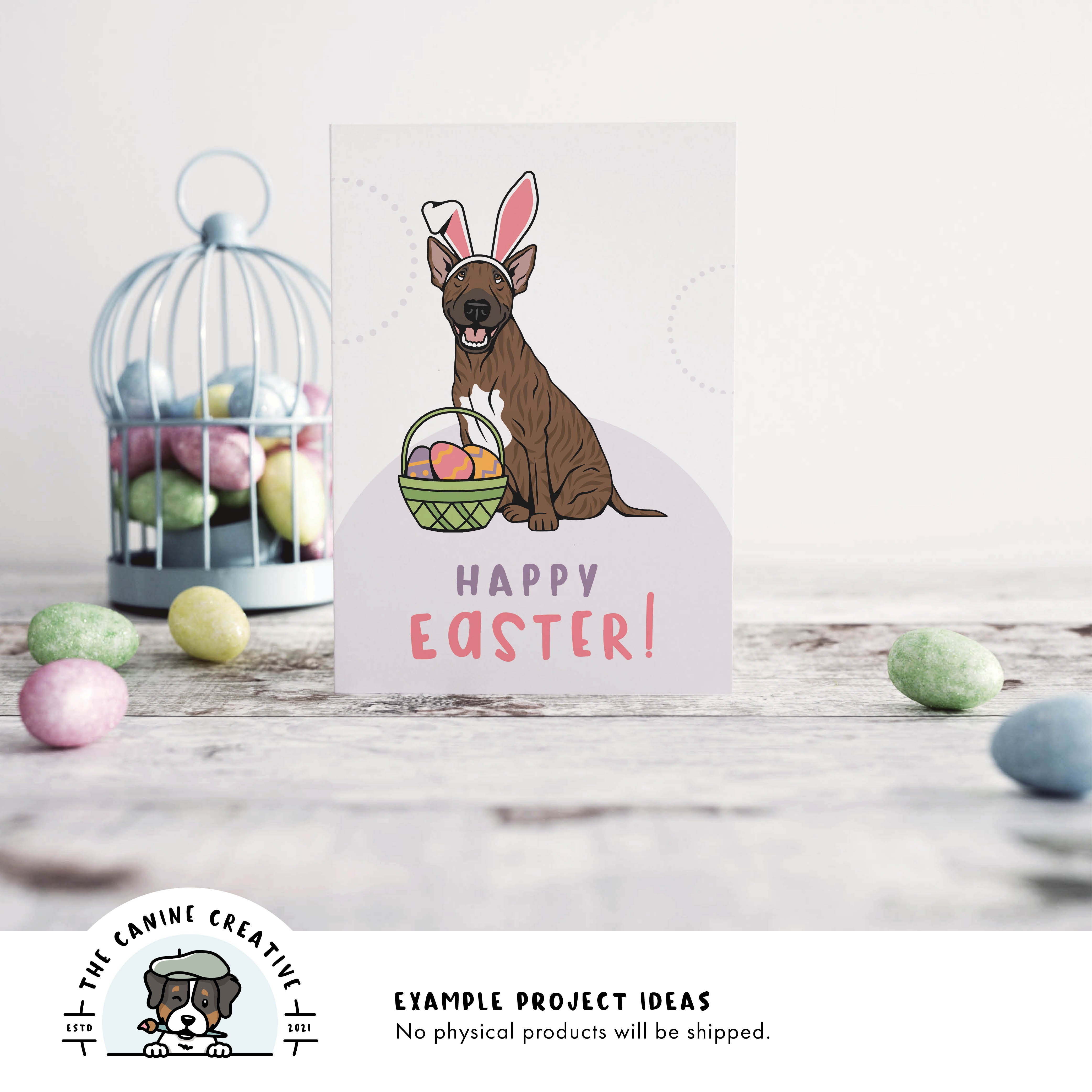 Example project idea showing design on a greeting card.