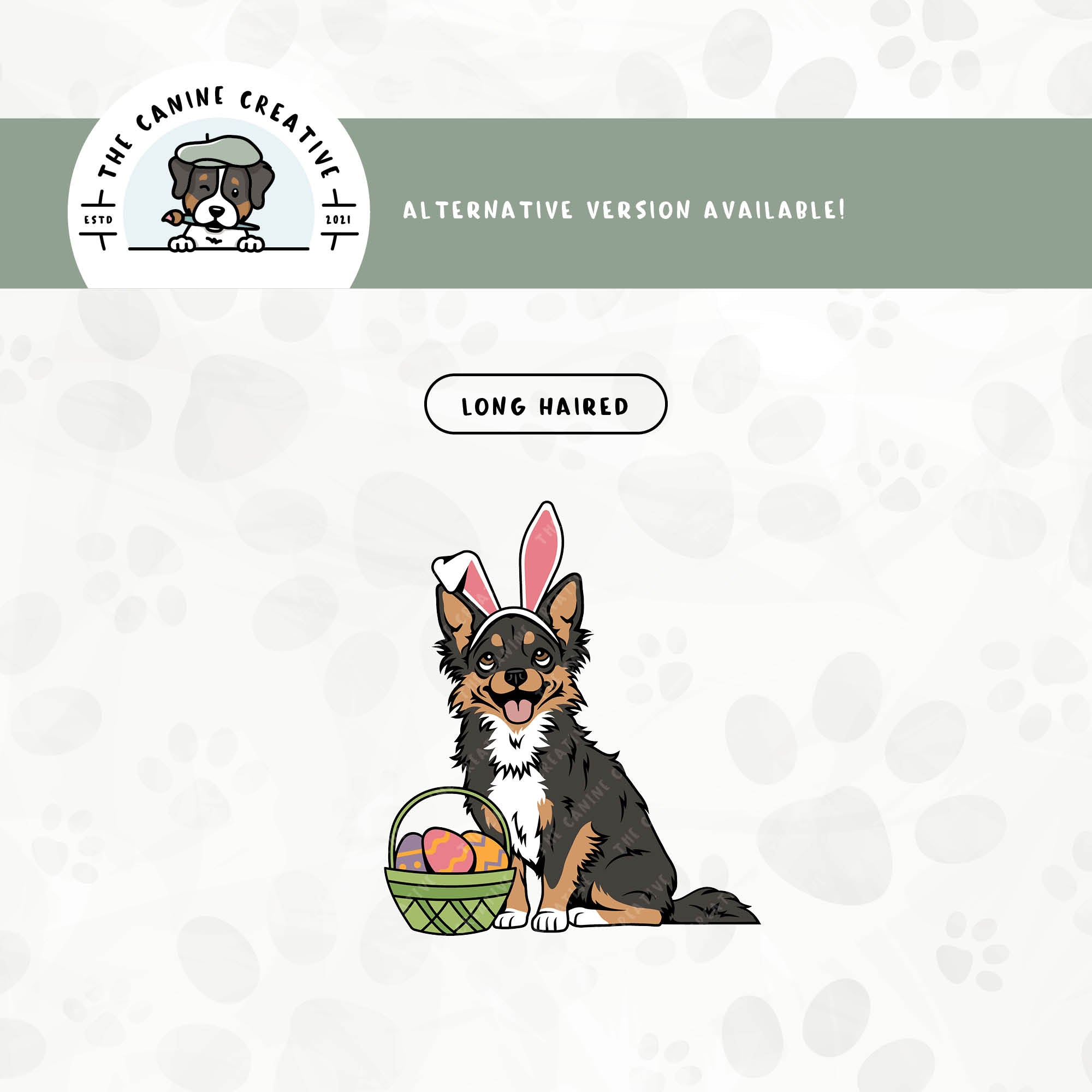 A long haired version is also available for this Chihuahua design.