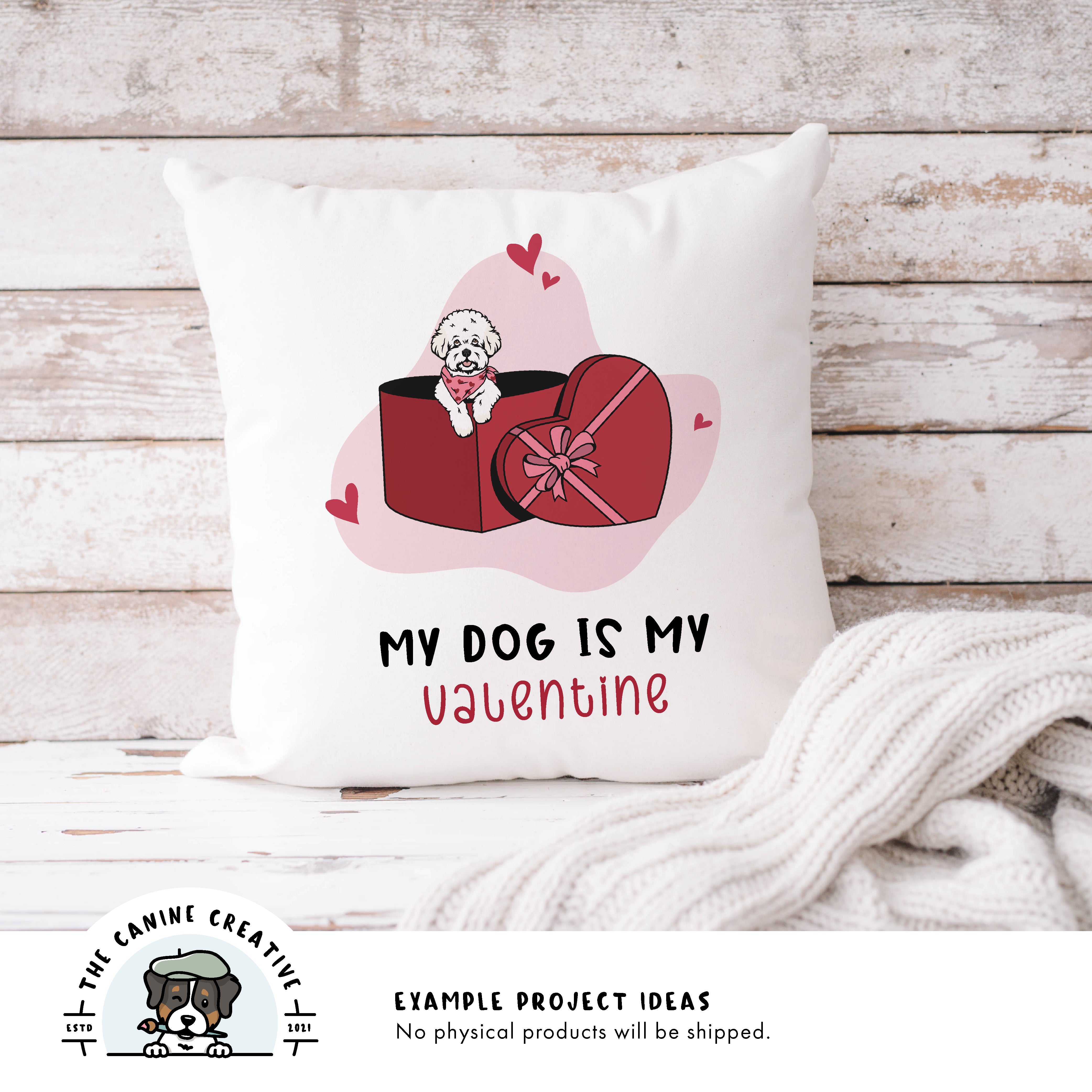 Example project idea showing design on a pillow.