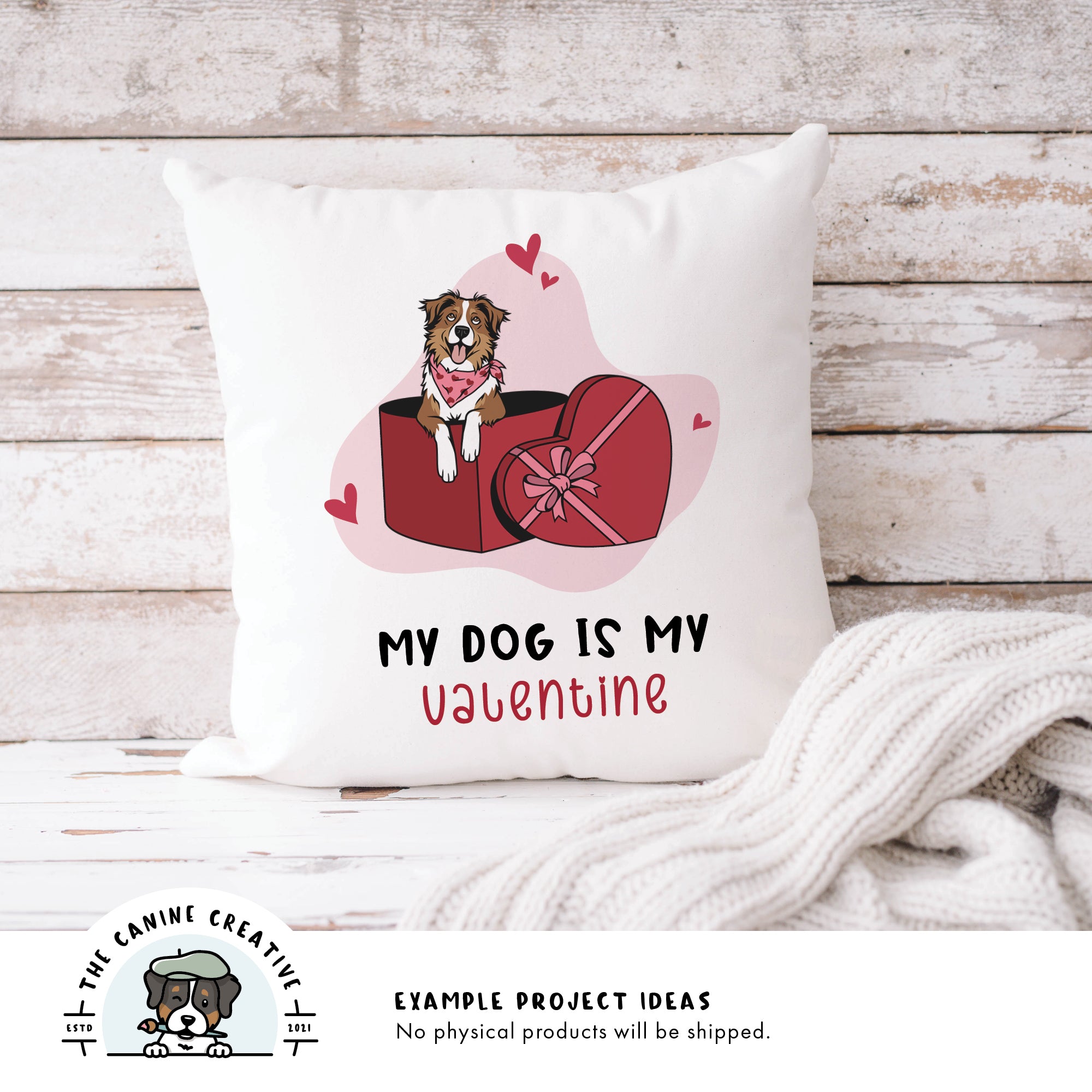 Example project idea showing design on a pillow.