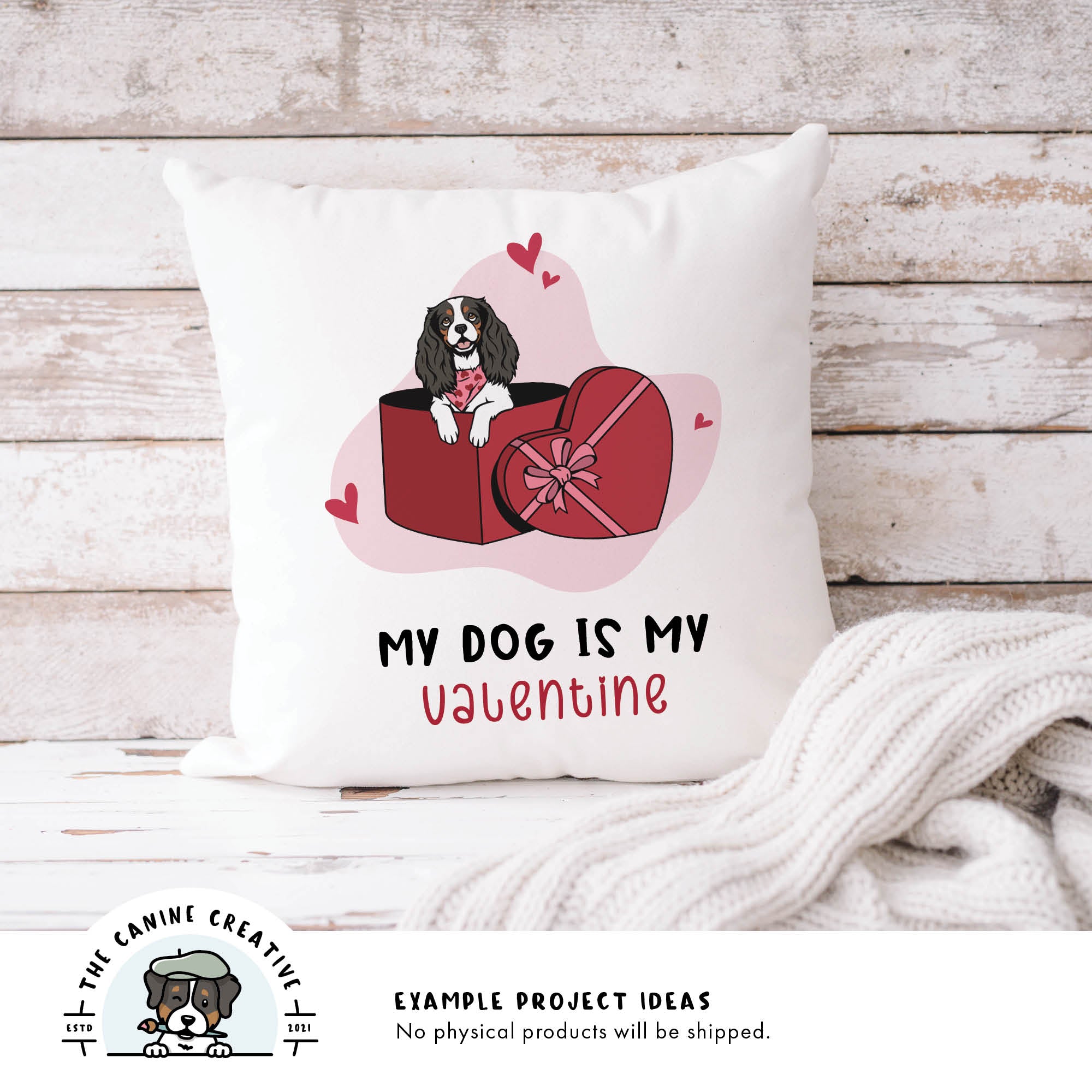 Example project idea showing design on a pillow.