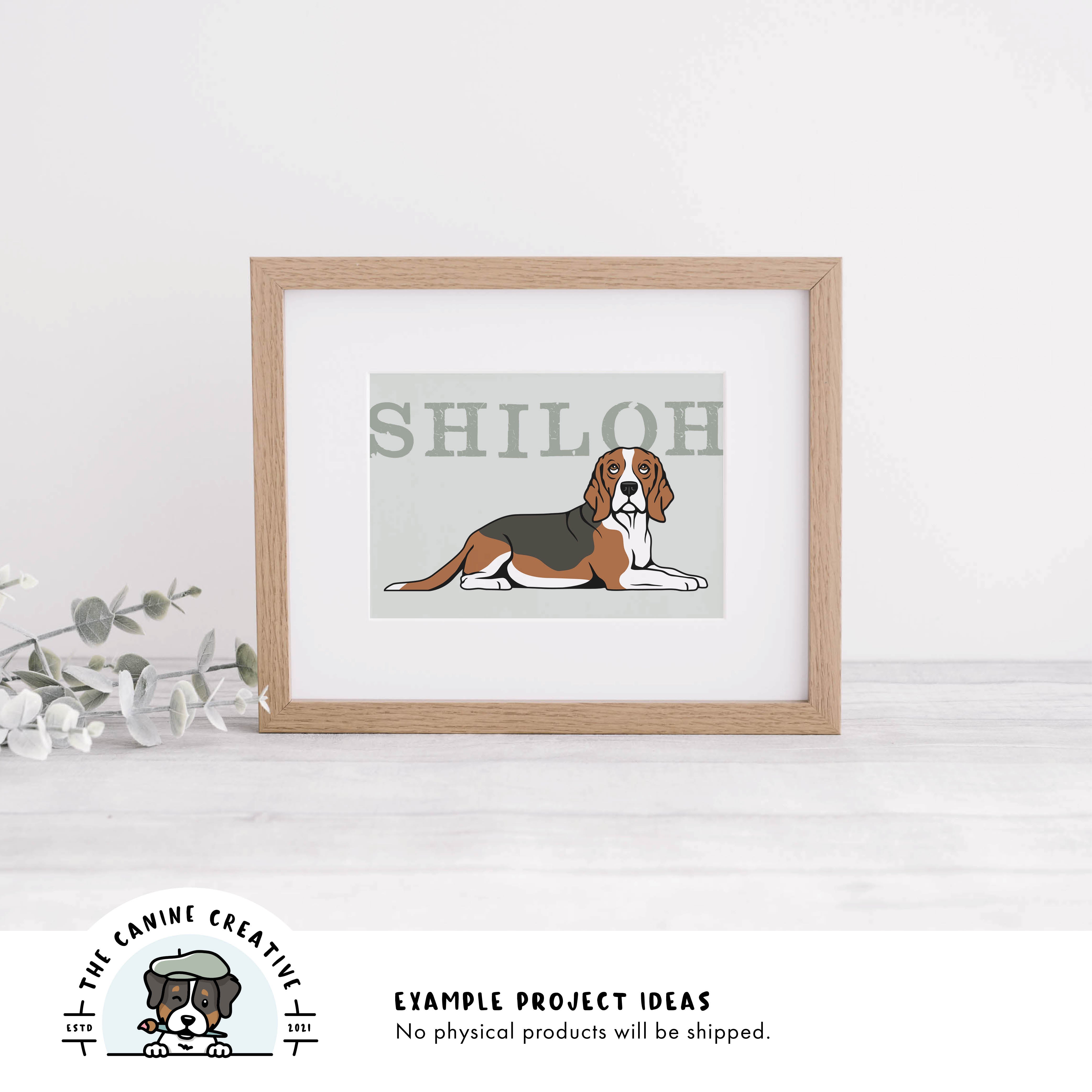 Example project idea showing design as framed art.