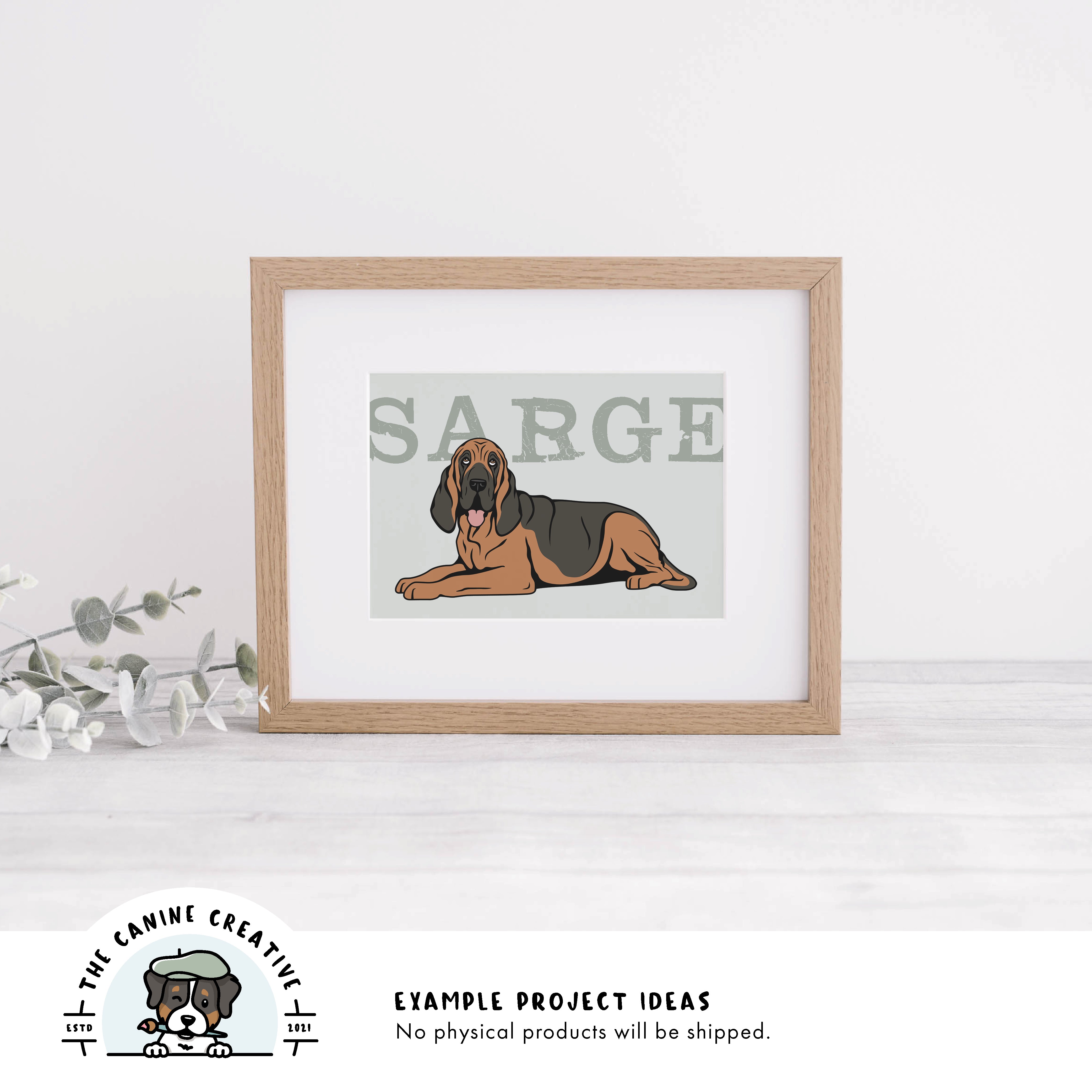 Example project idea showing design as framed art.