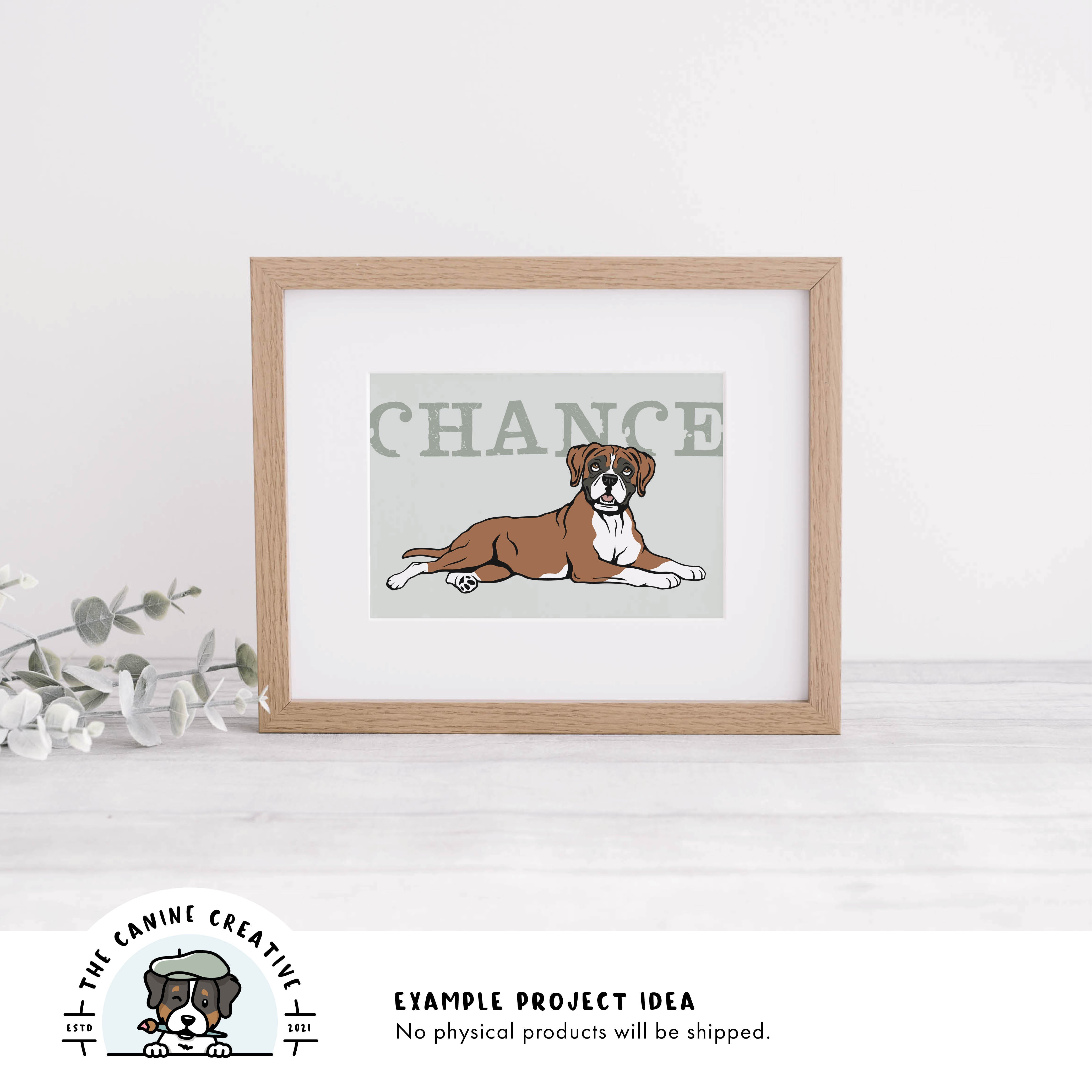 Example project idea showing design as framed art.