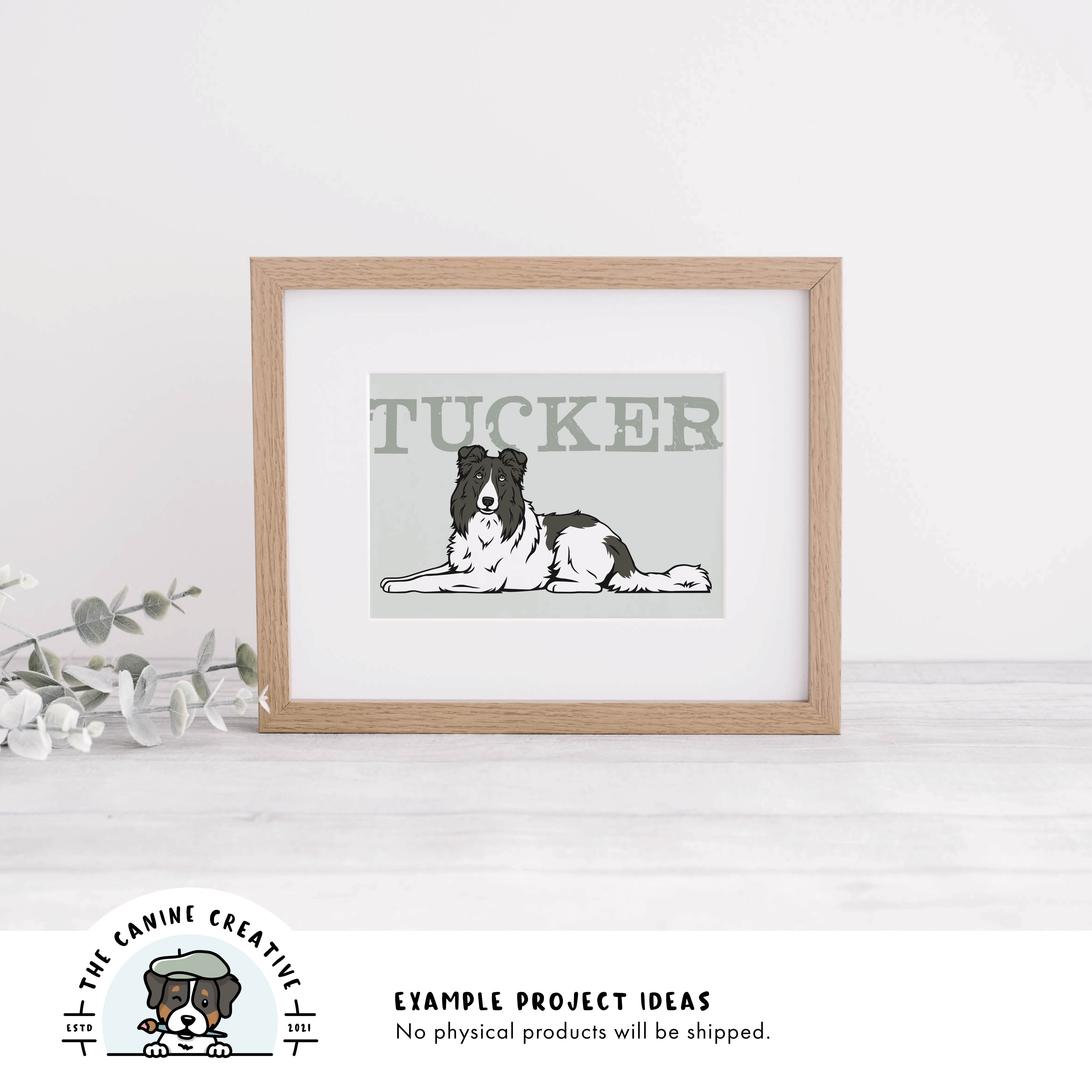 Example project idea showing design as framed art.