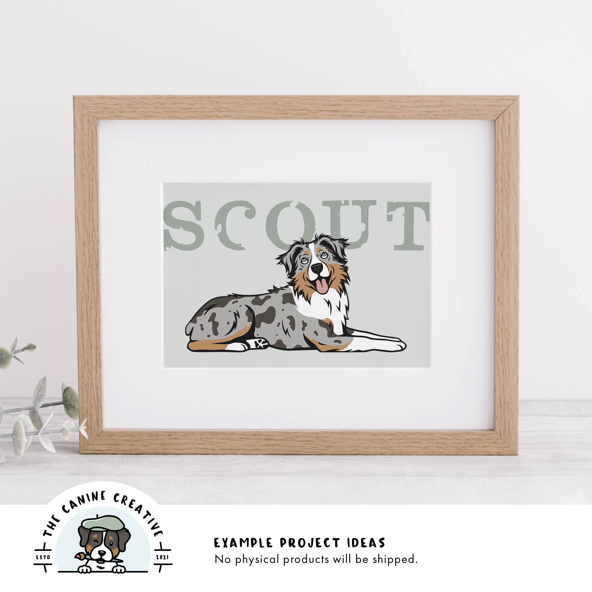 Example project idea showing design as framed art.