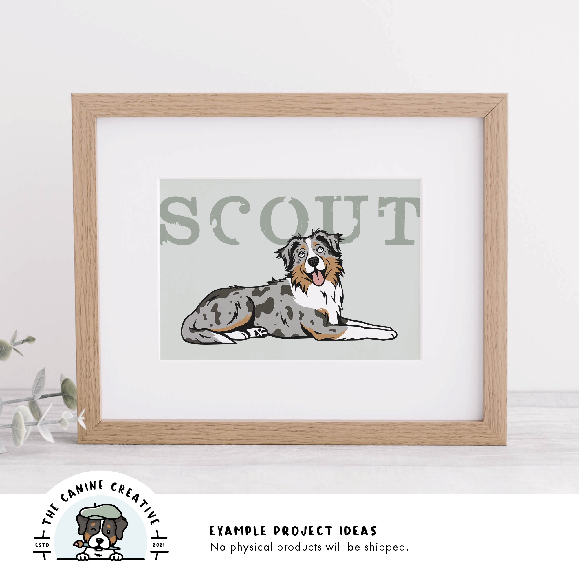 Example project idea showing design as framed art.