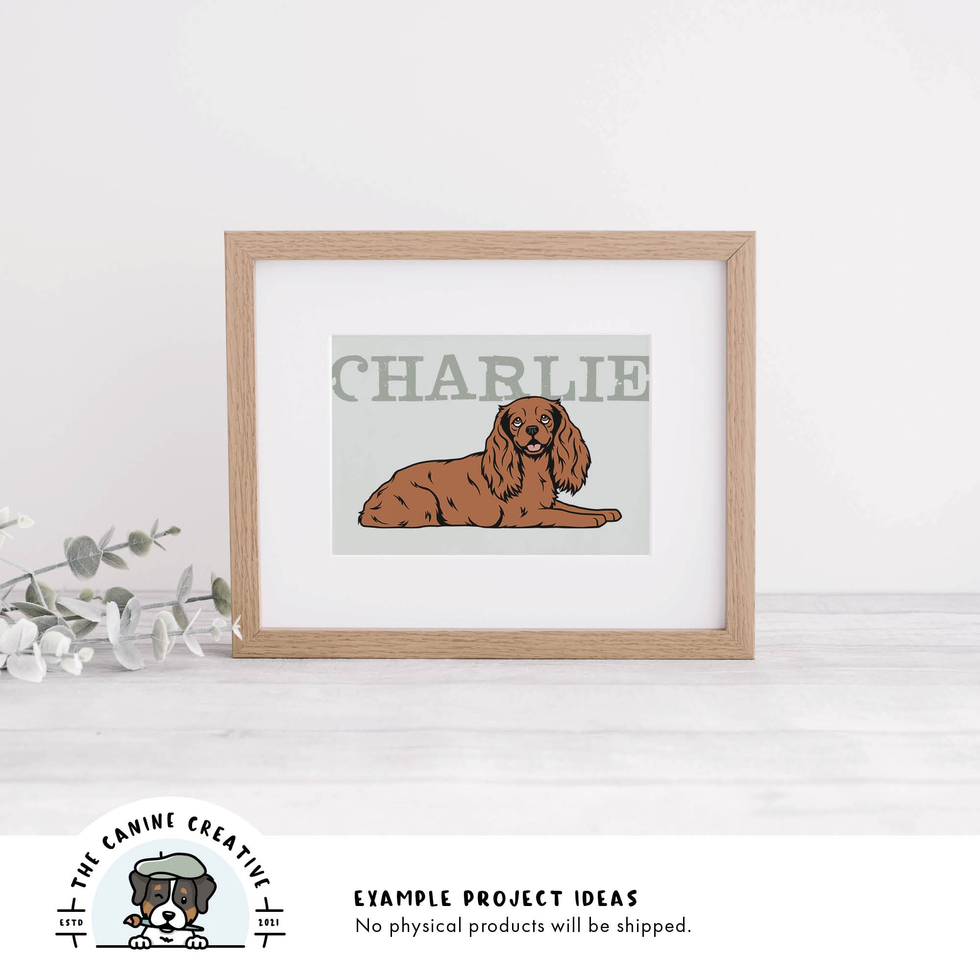 Example project idea showing design as framed art.