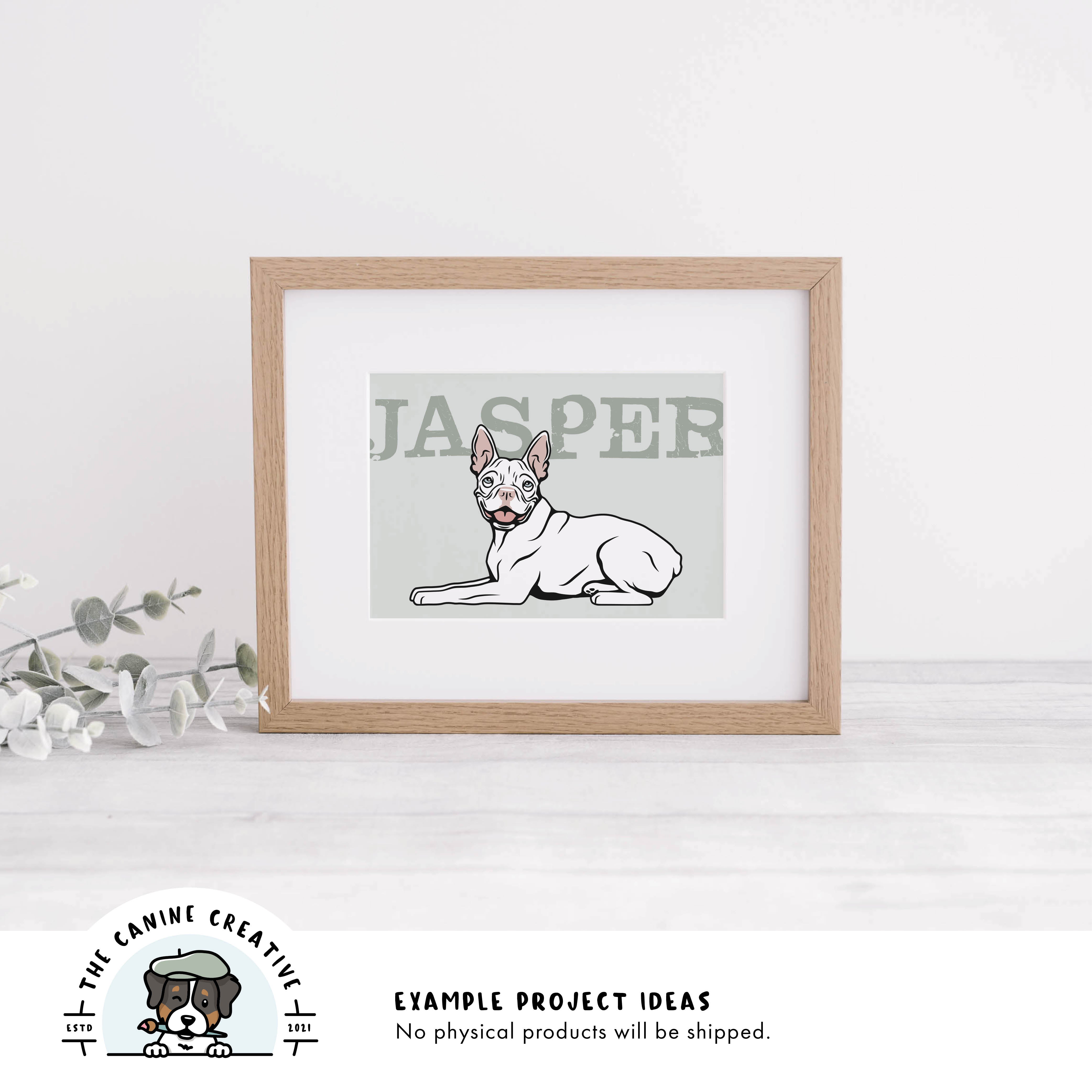 Example project idea showing design as framed art.