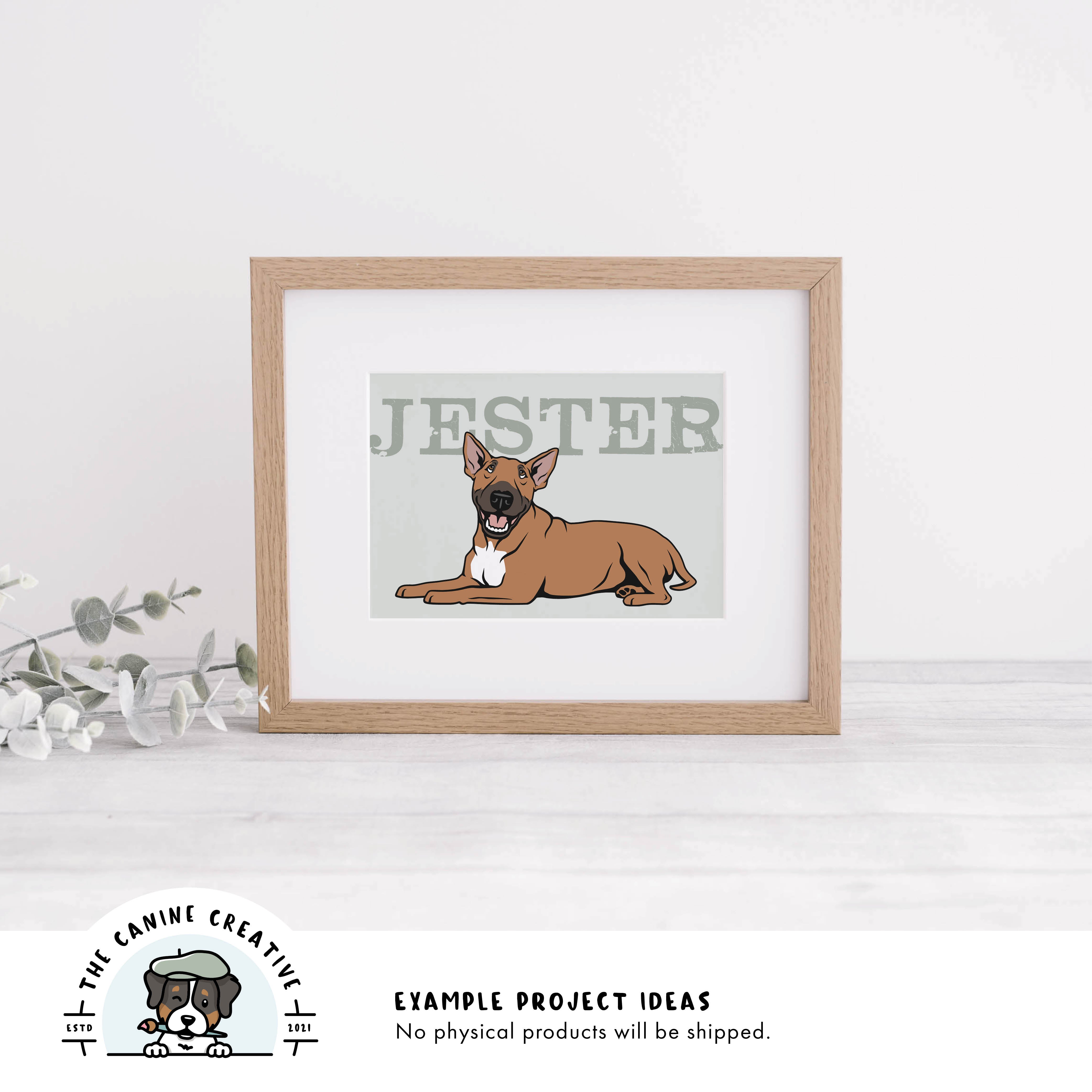 Example project idea showing design as framed art.