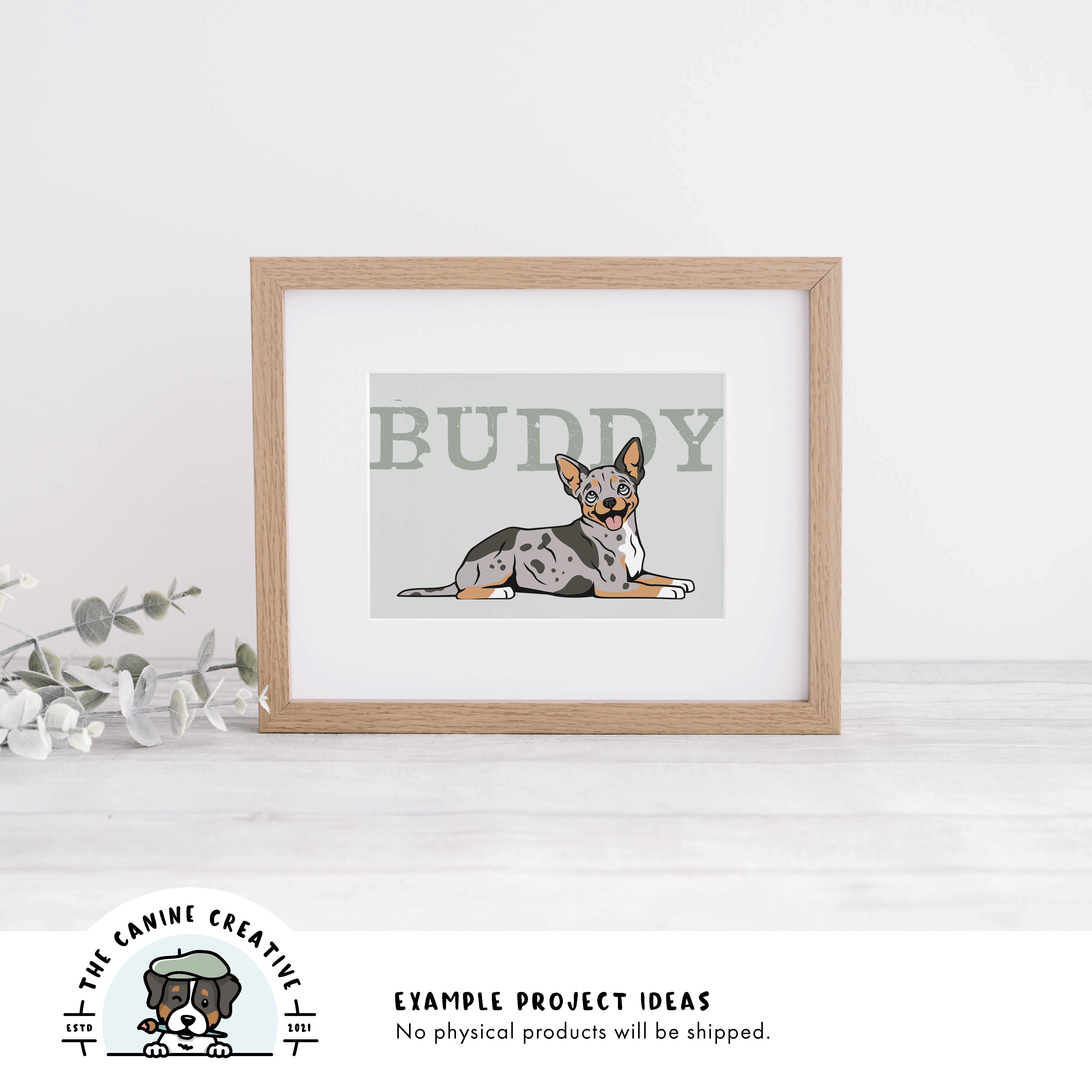 Example project idea showing design as framed art.