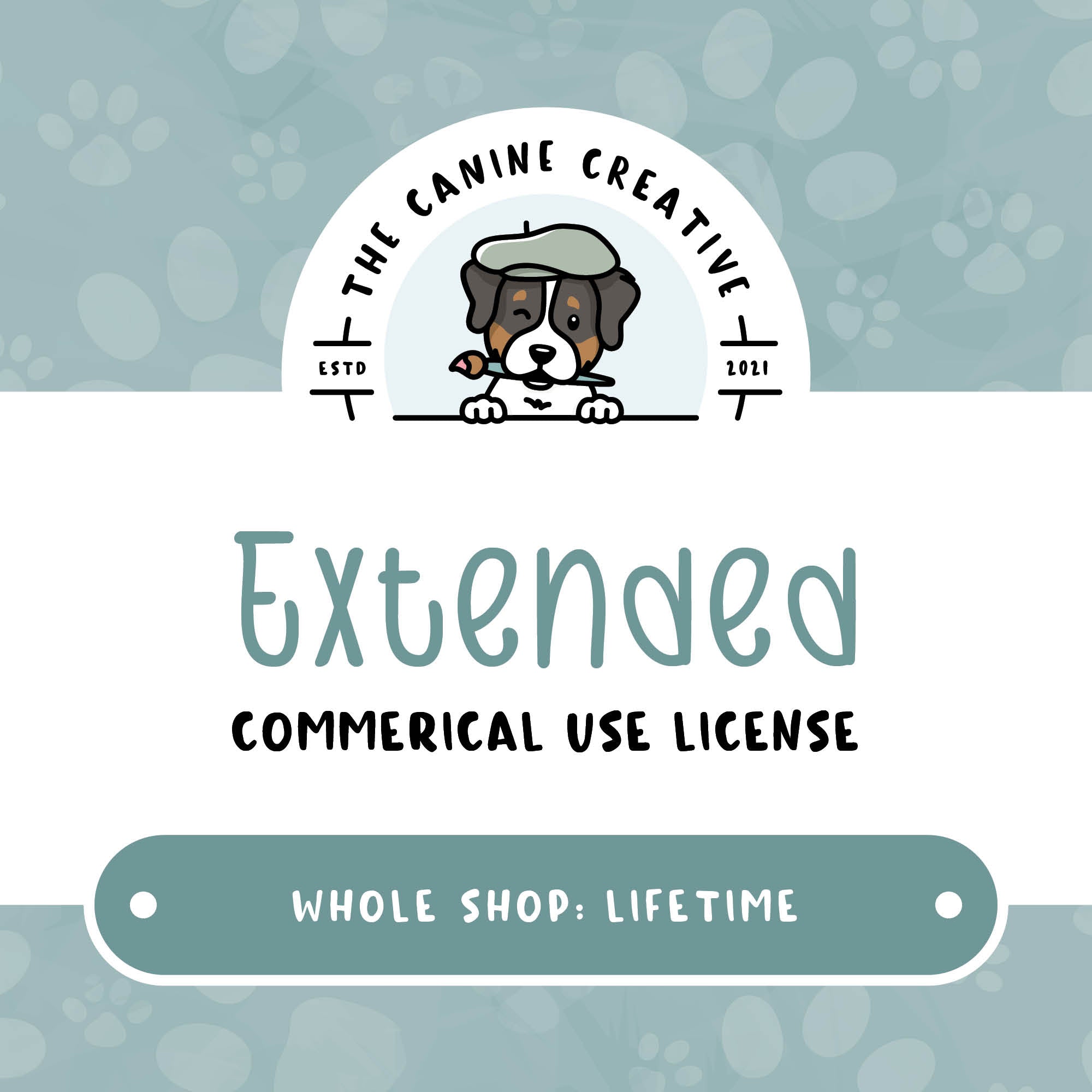 Extended Commercial Use License - Whole Shop: Lifetime