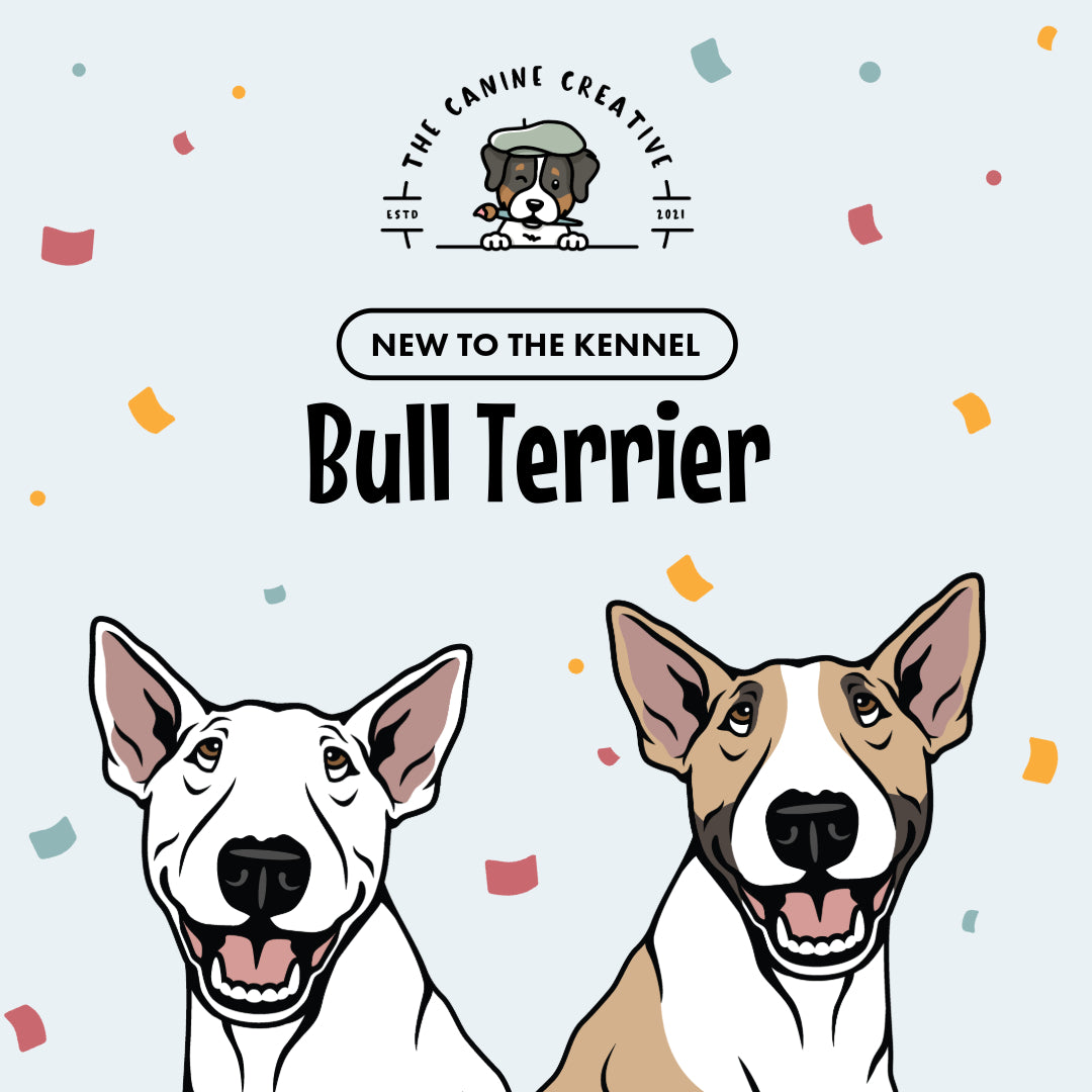 New to the Kennel: Bull Terrier illustration designs