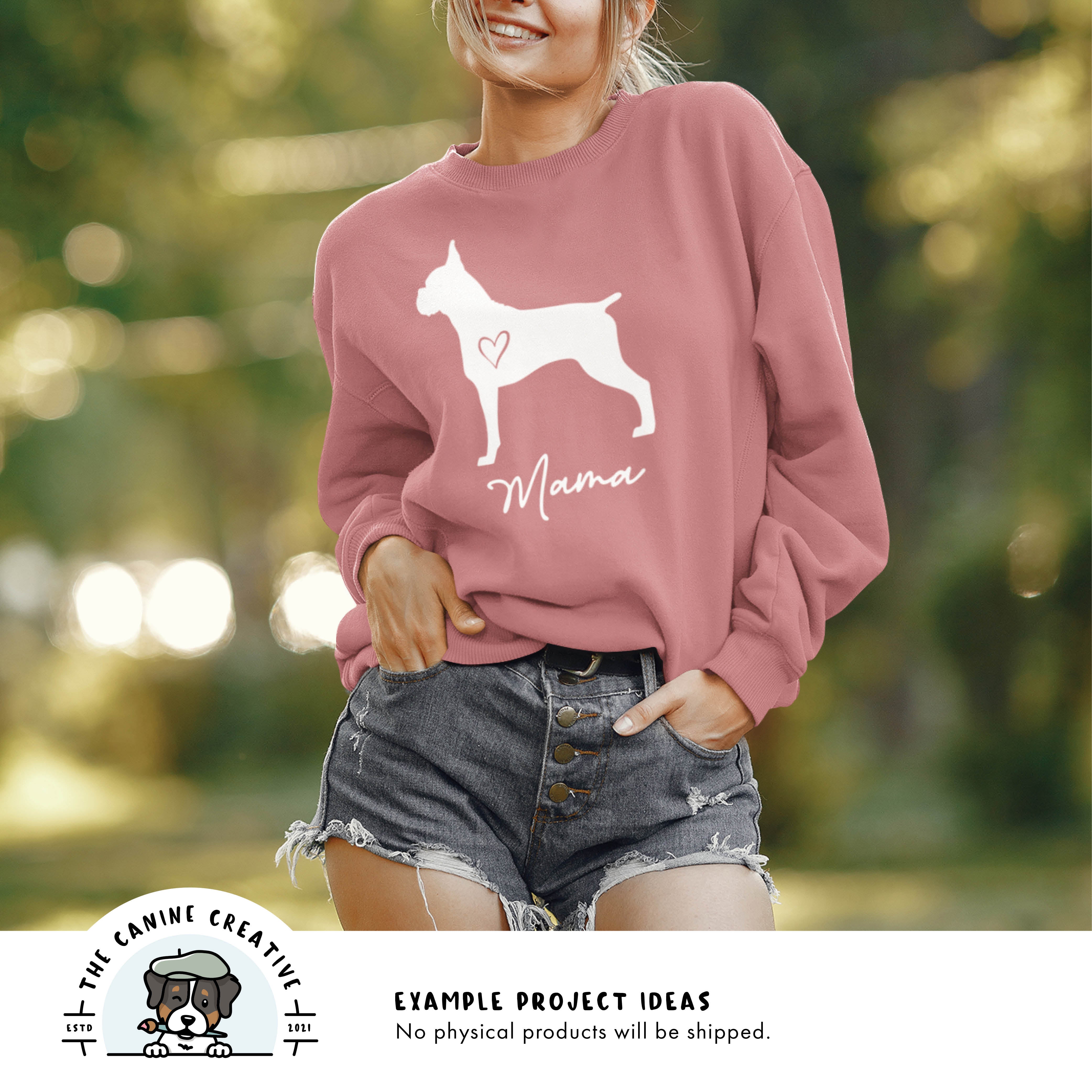 Example project idea showing design on a sweatshirt.