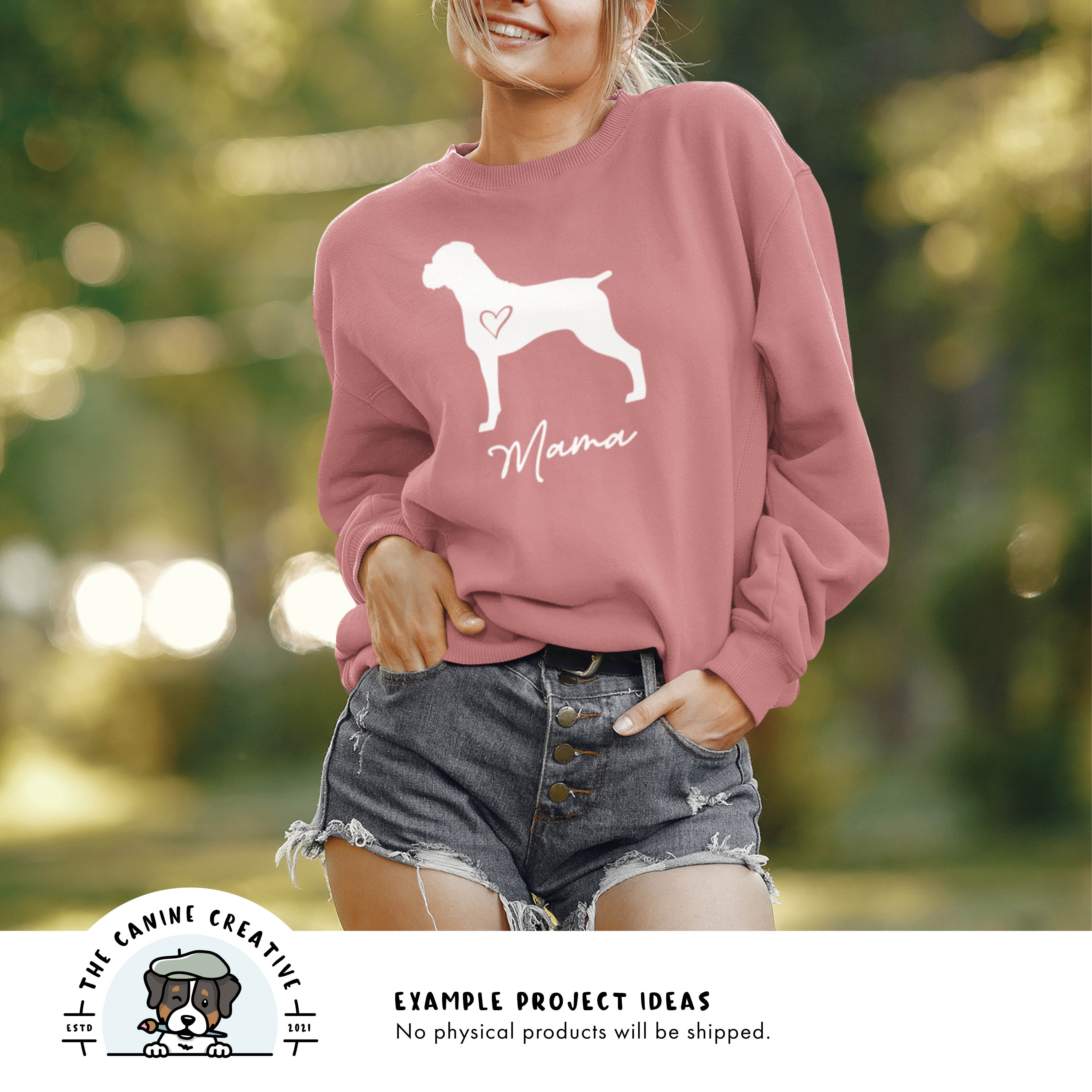 Example project idea showing design on a sweatshirt.