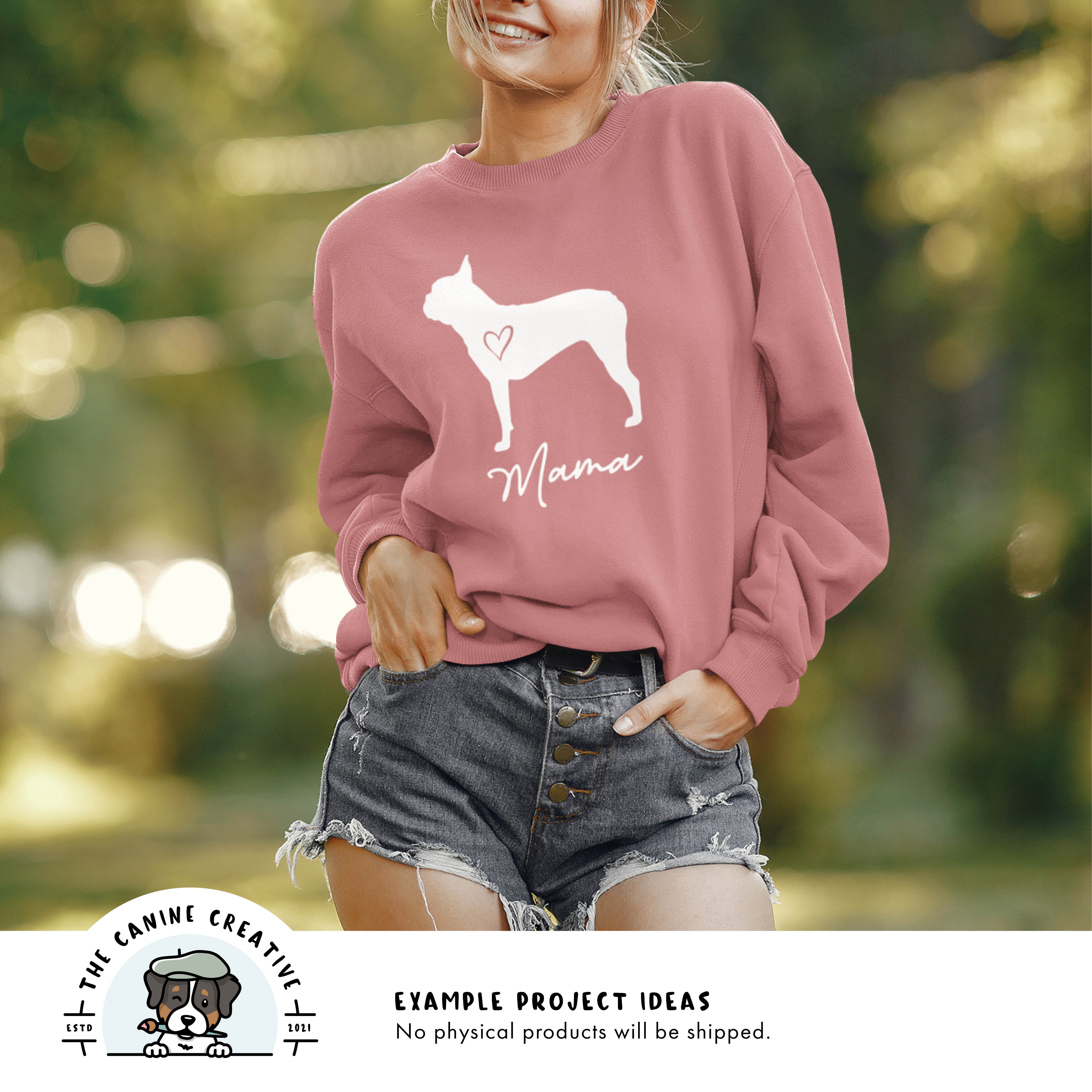 Example project idea showing design on a sweatshirt.