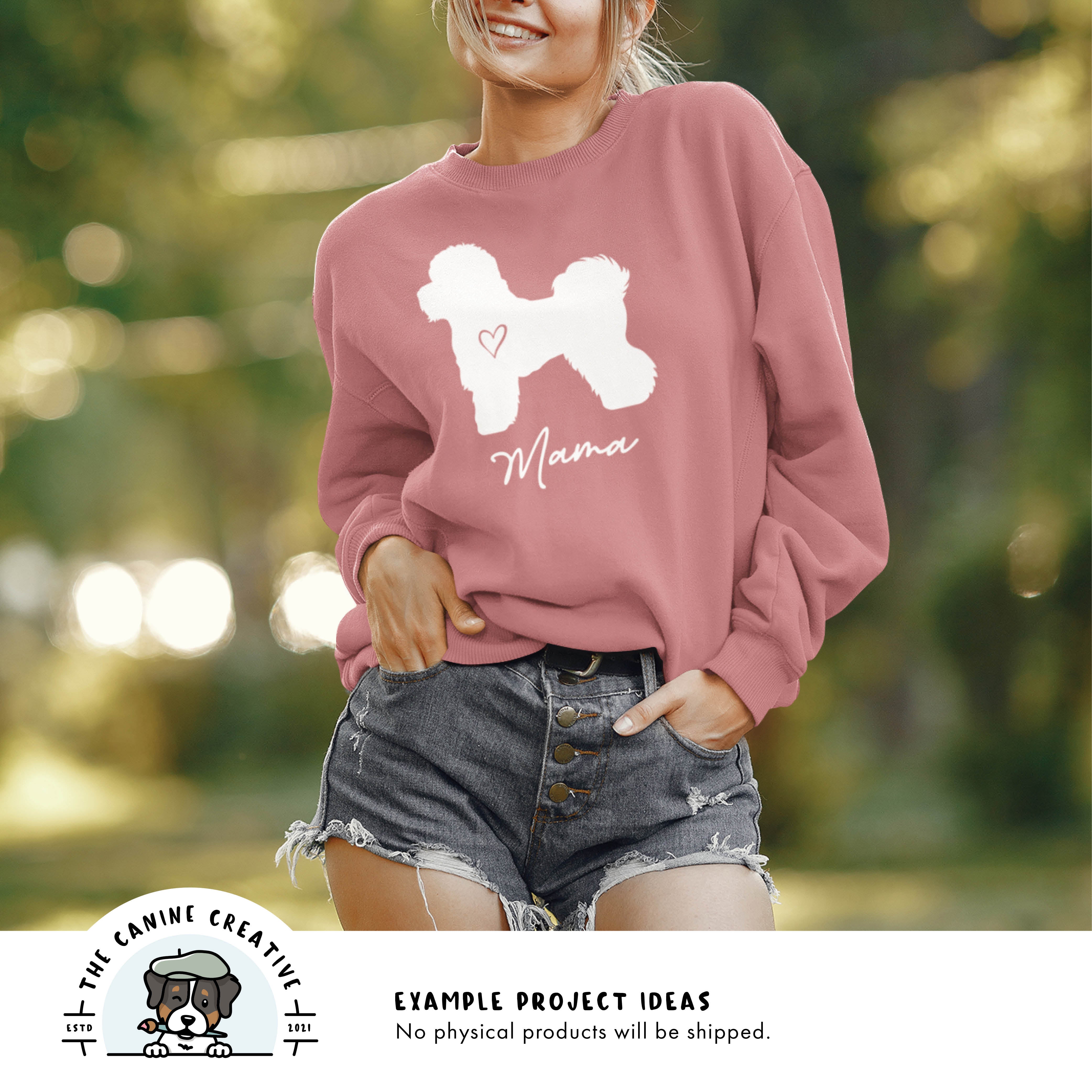 Example project idea showing design on a sweatshirt.