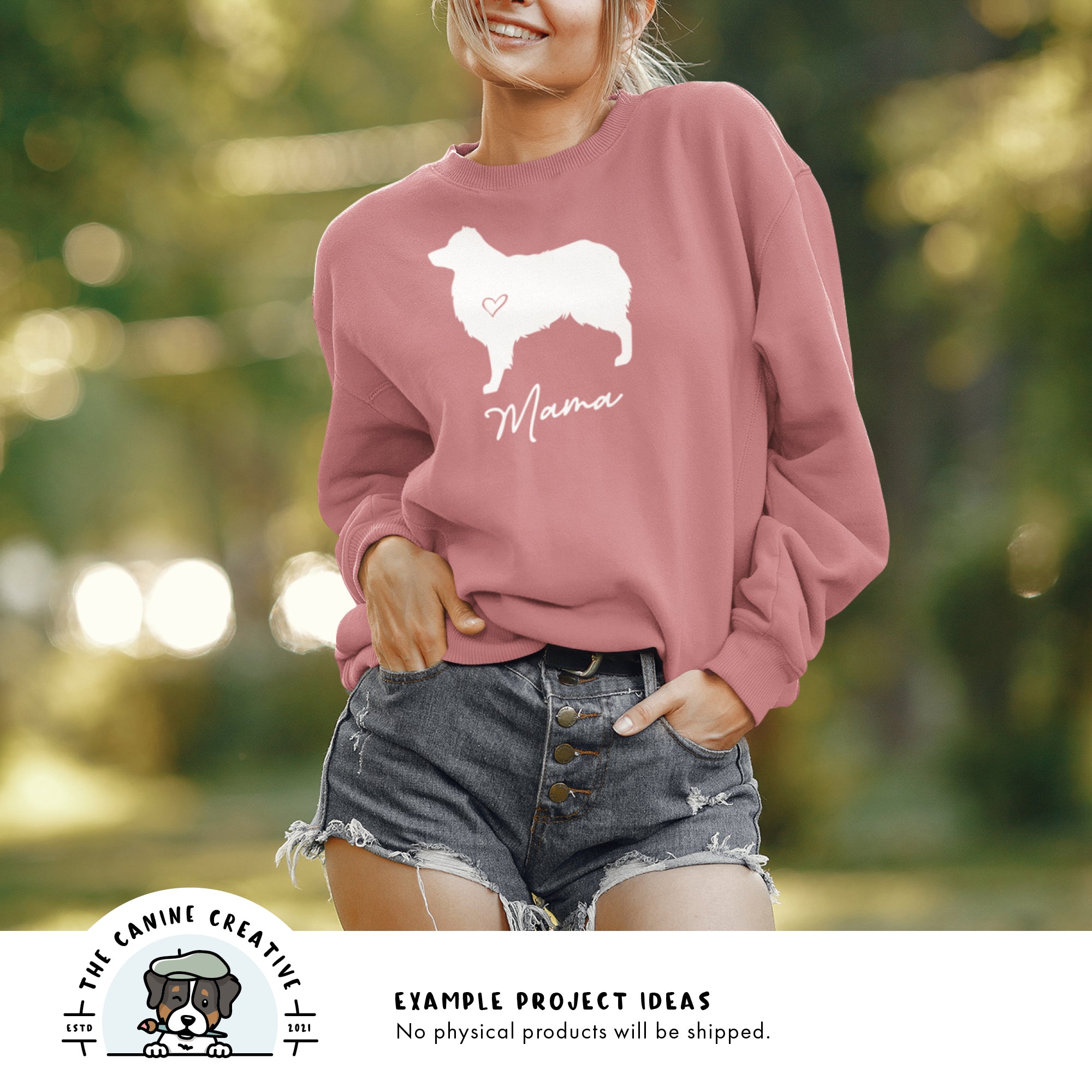 Example project idea showing design on a sweatshirt.