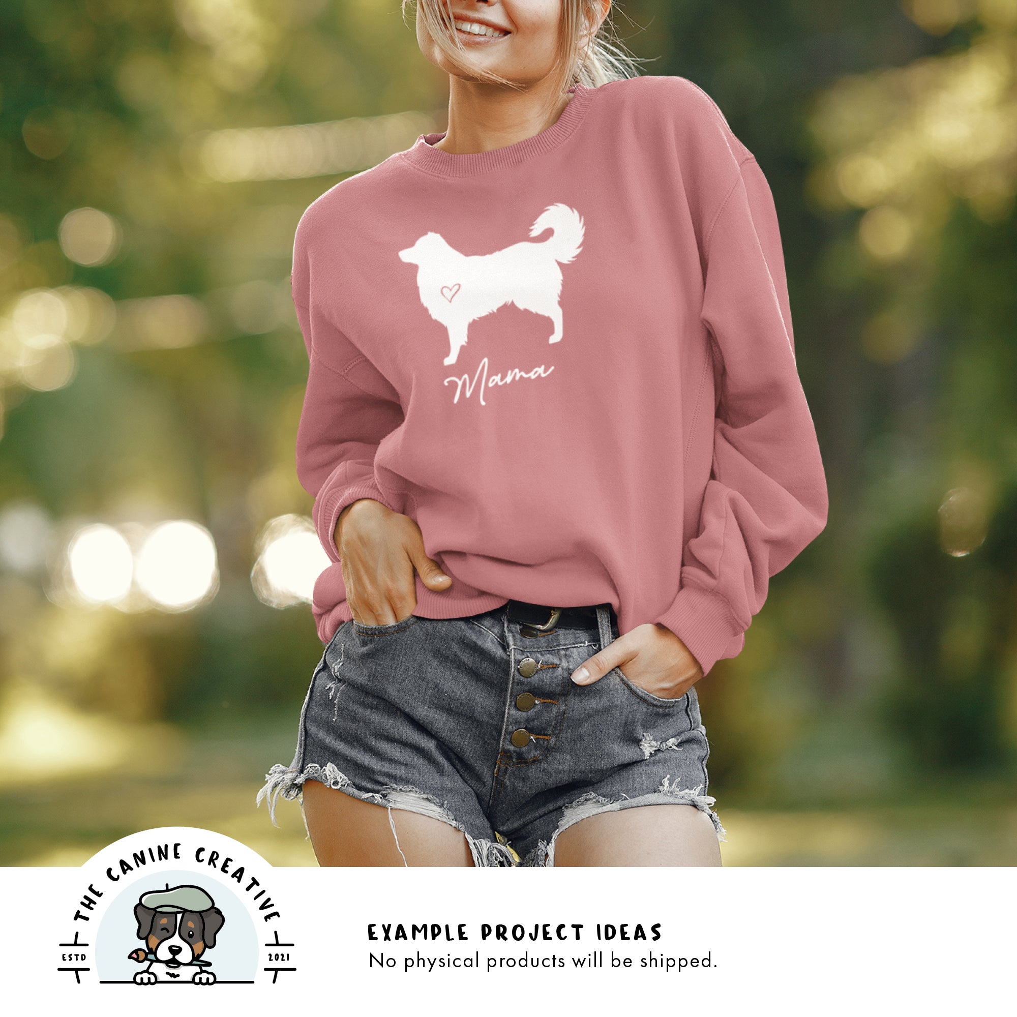 Example project idea showing design on a sweatshirt.