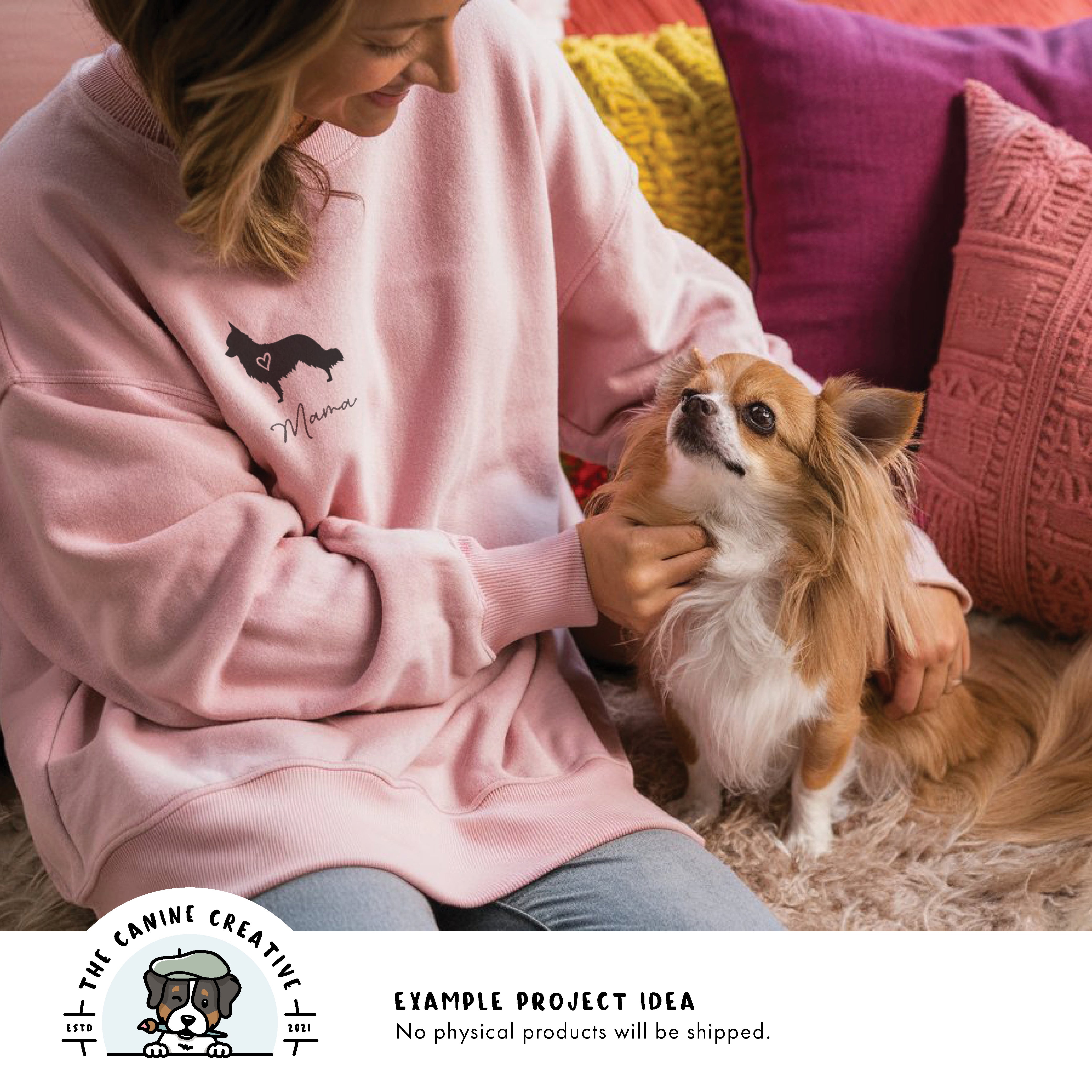 Example project idea showing design on a sweatshirt.