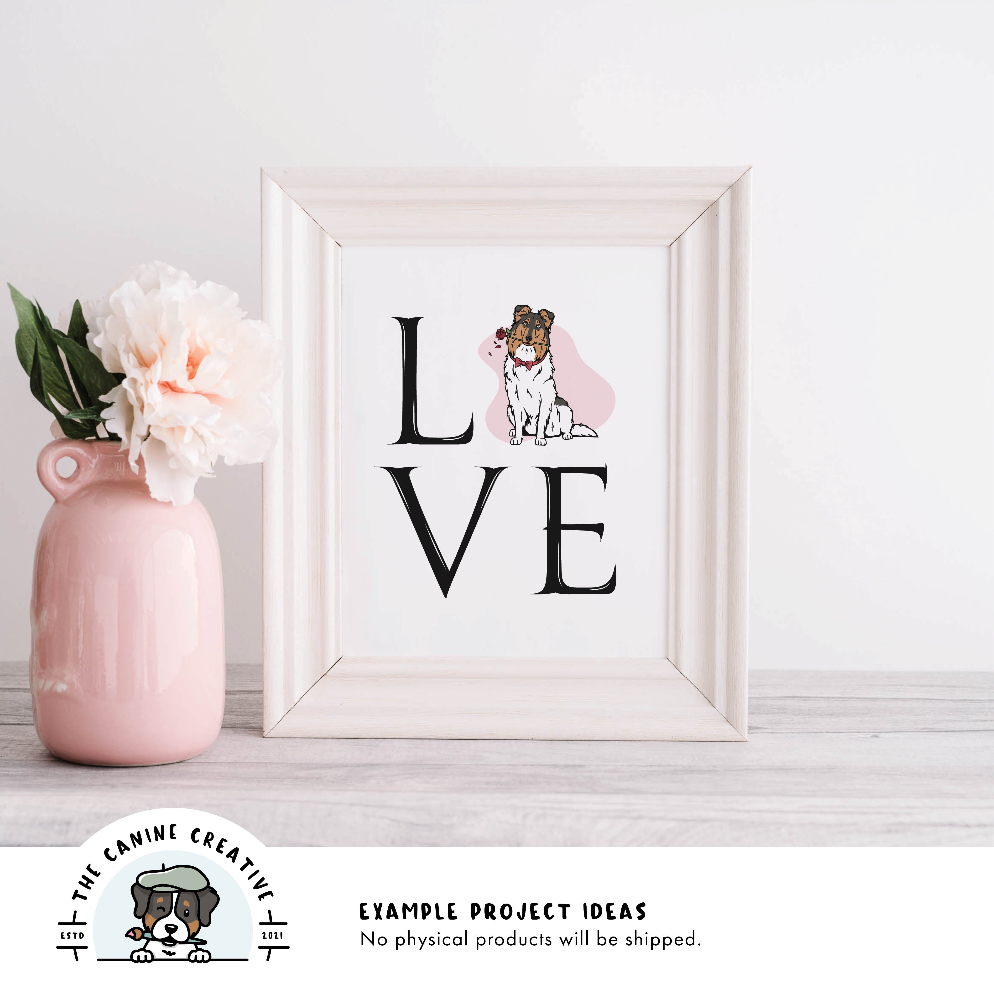 Example project idea showing design as framed art.