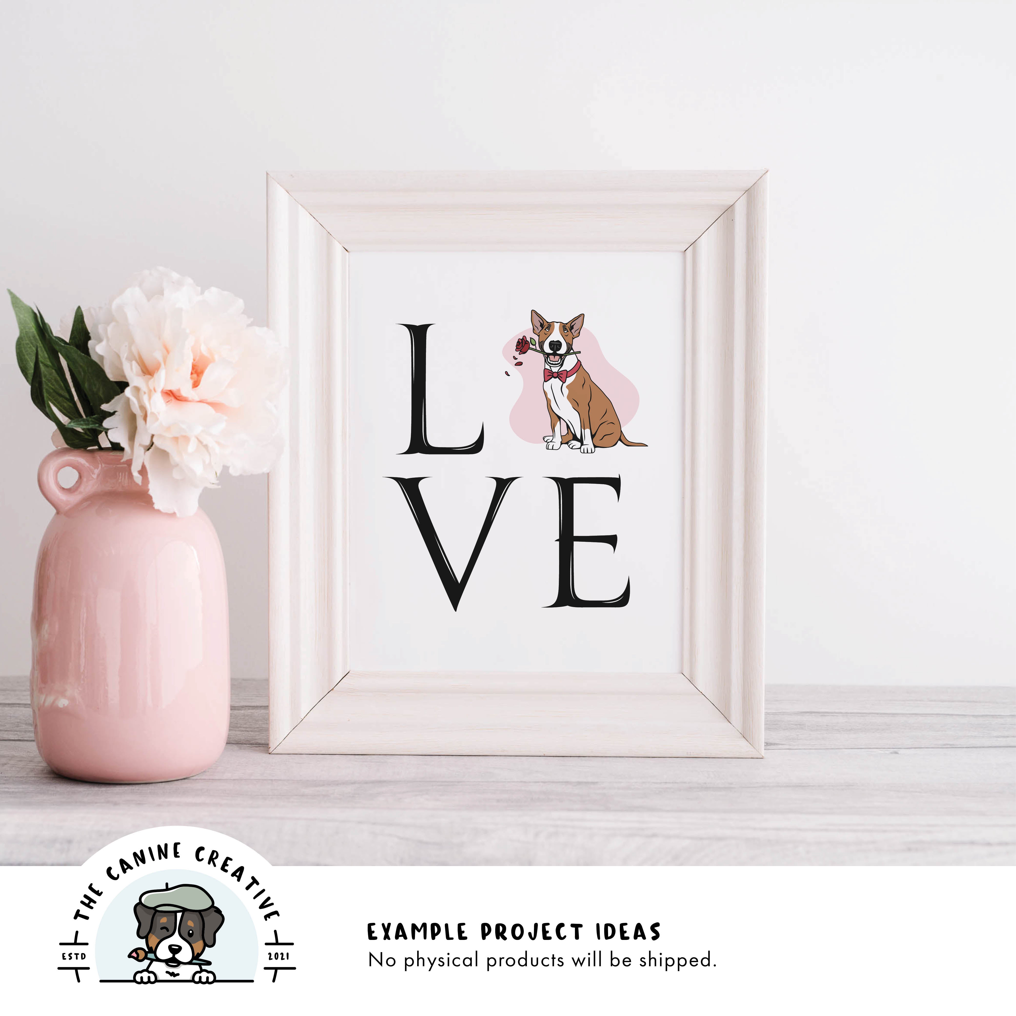 Example project idea showing design as framed artwork.