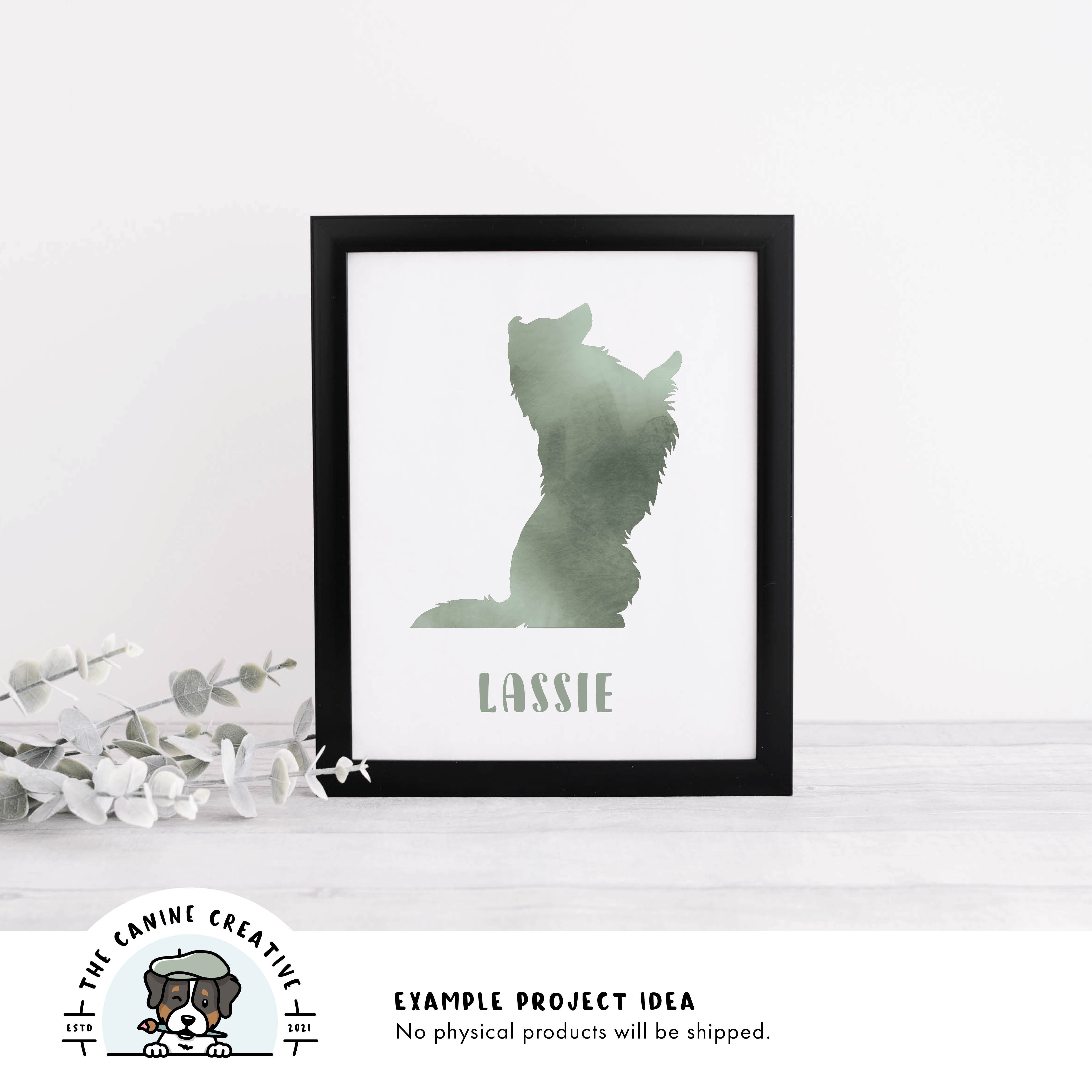 Example project idea showing design as framed art.