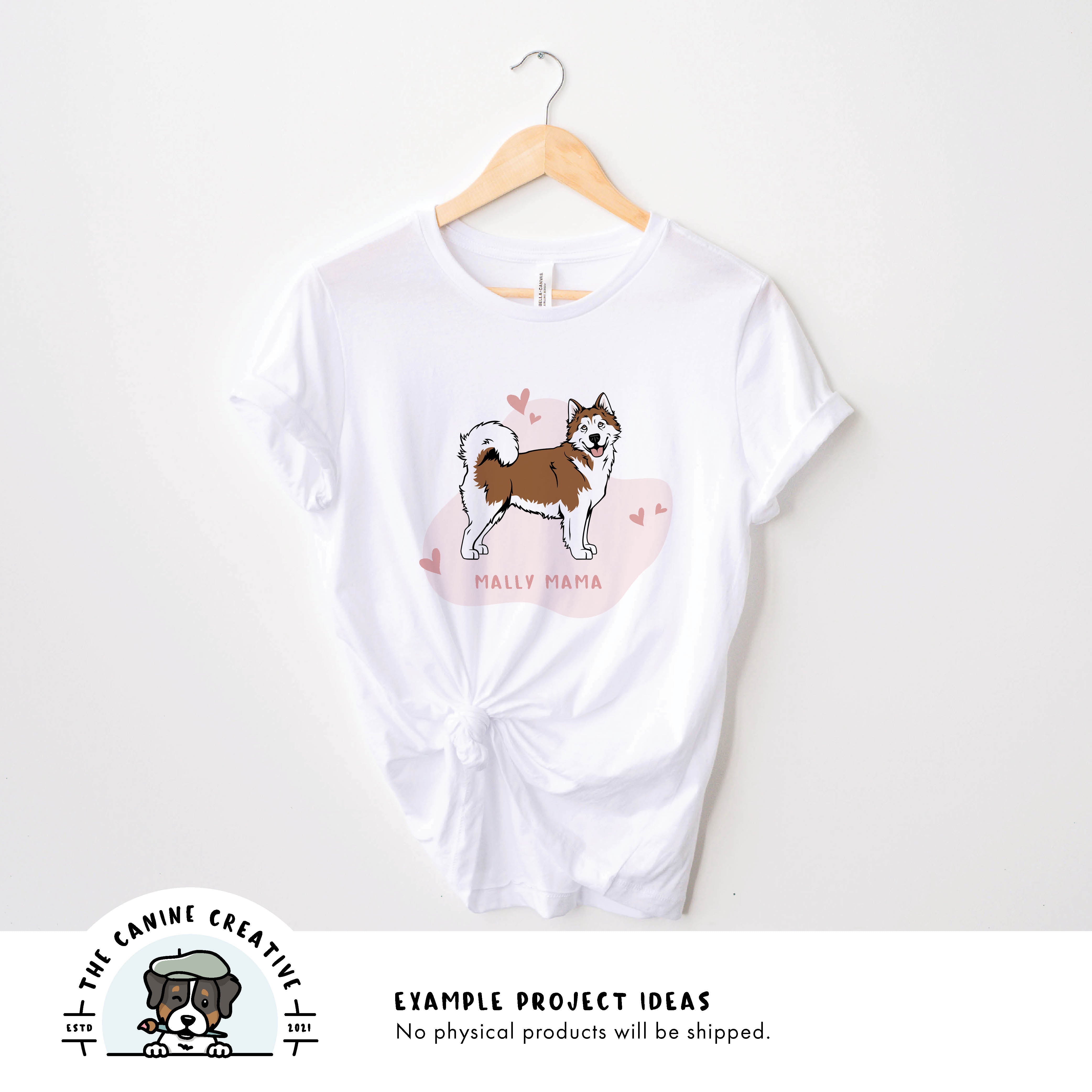 Example project idea showing design on a shirt.