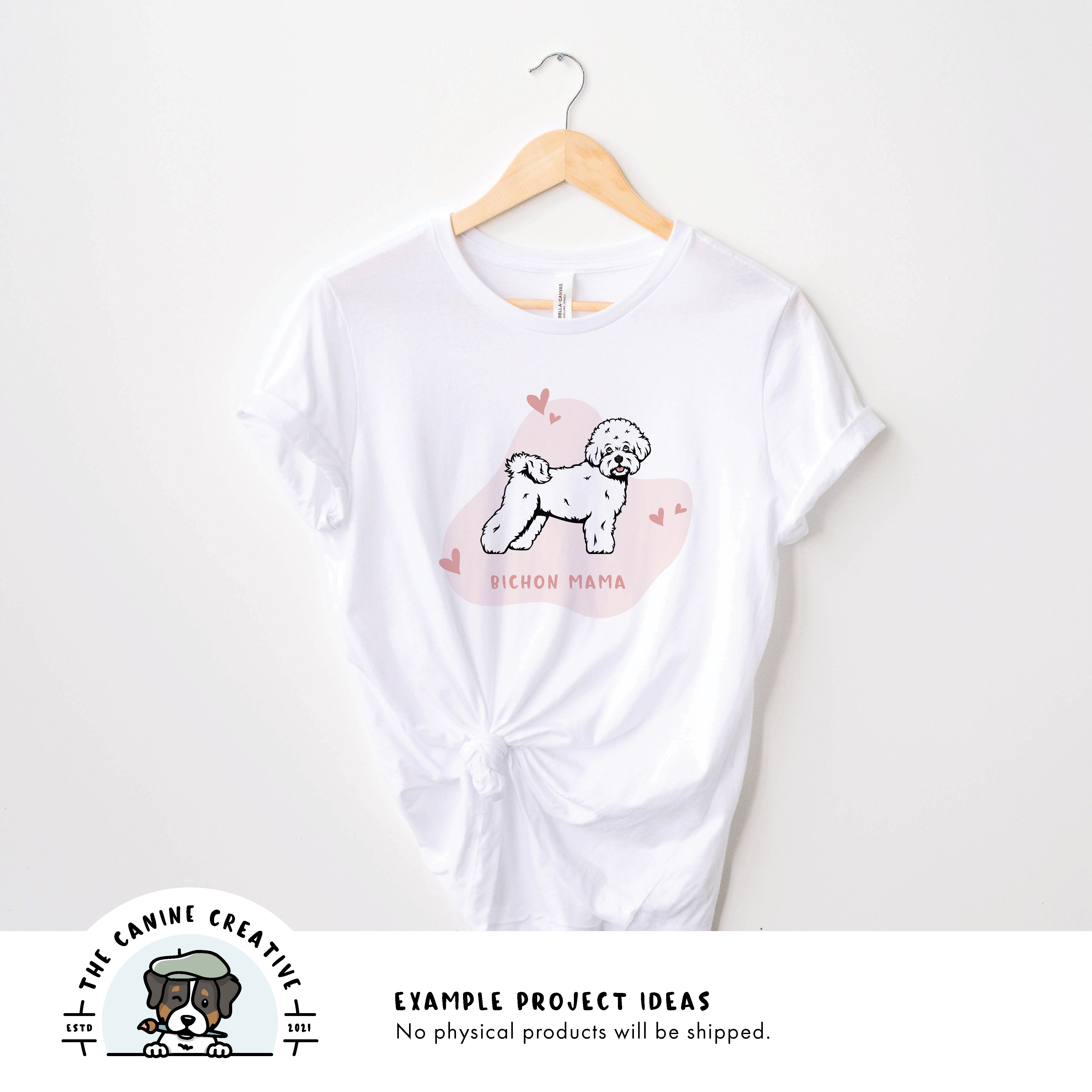 Example project idea showing design on a shirt.