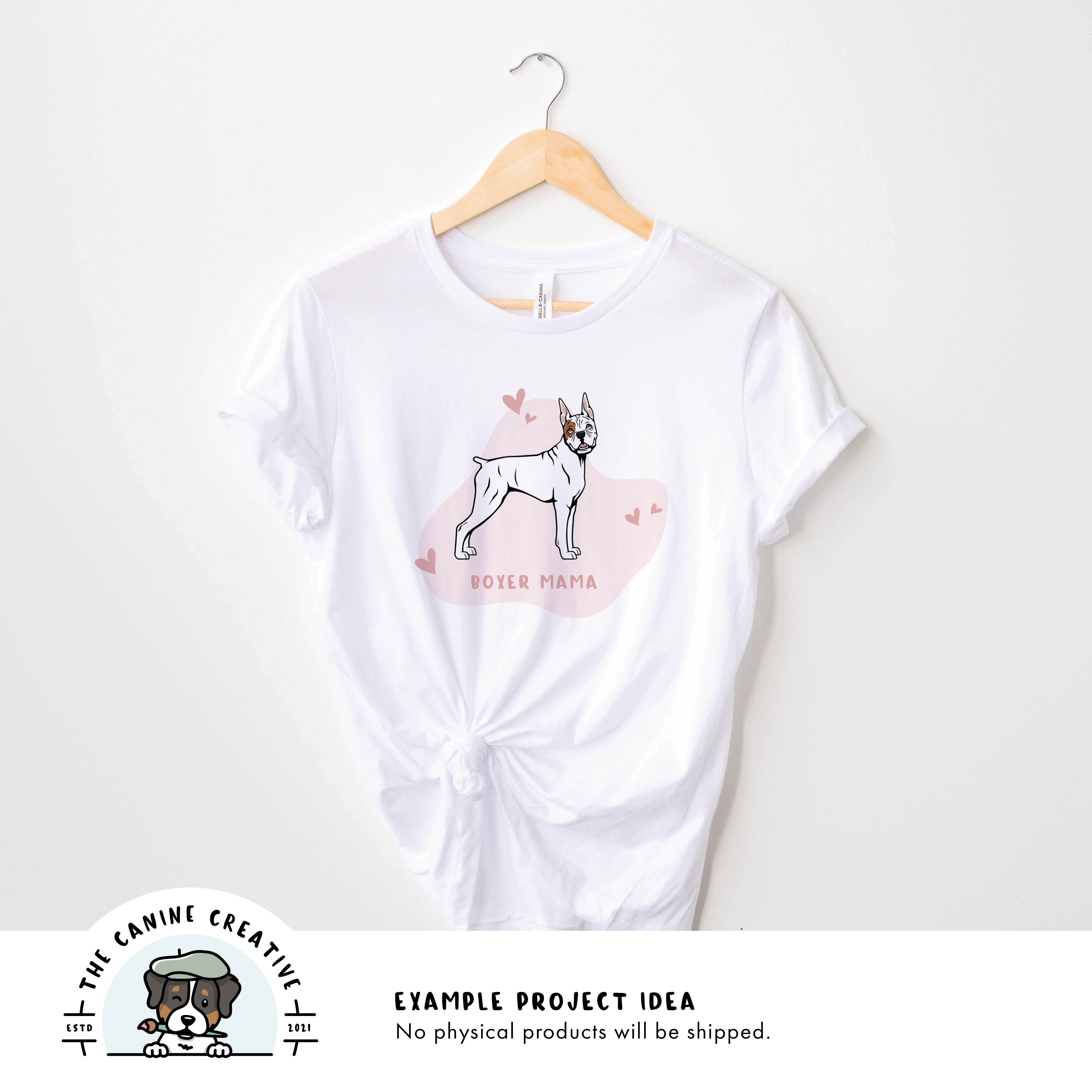 Example project idea showing design on a shirt.