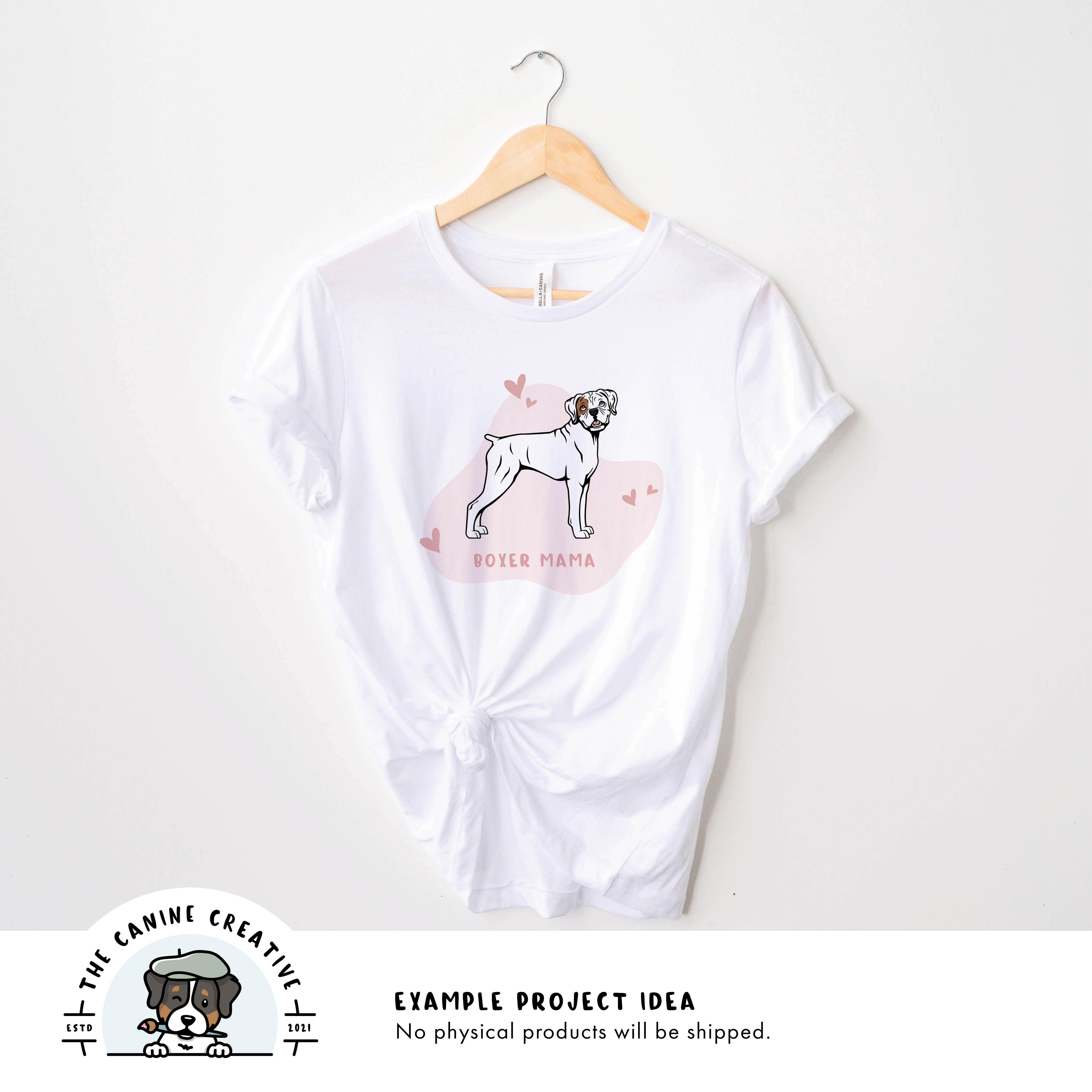 Example project idea showing design on a shirt.