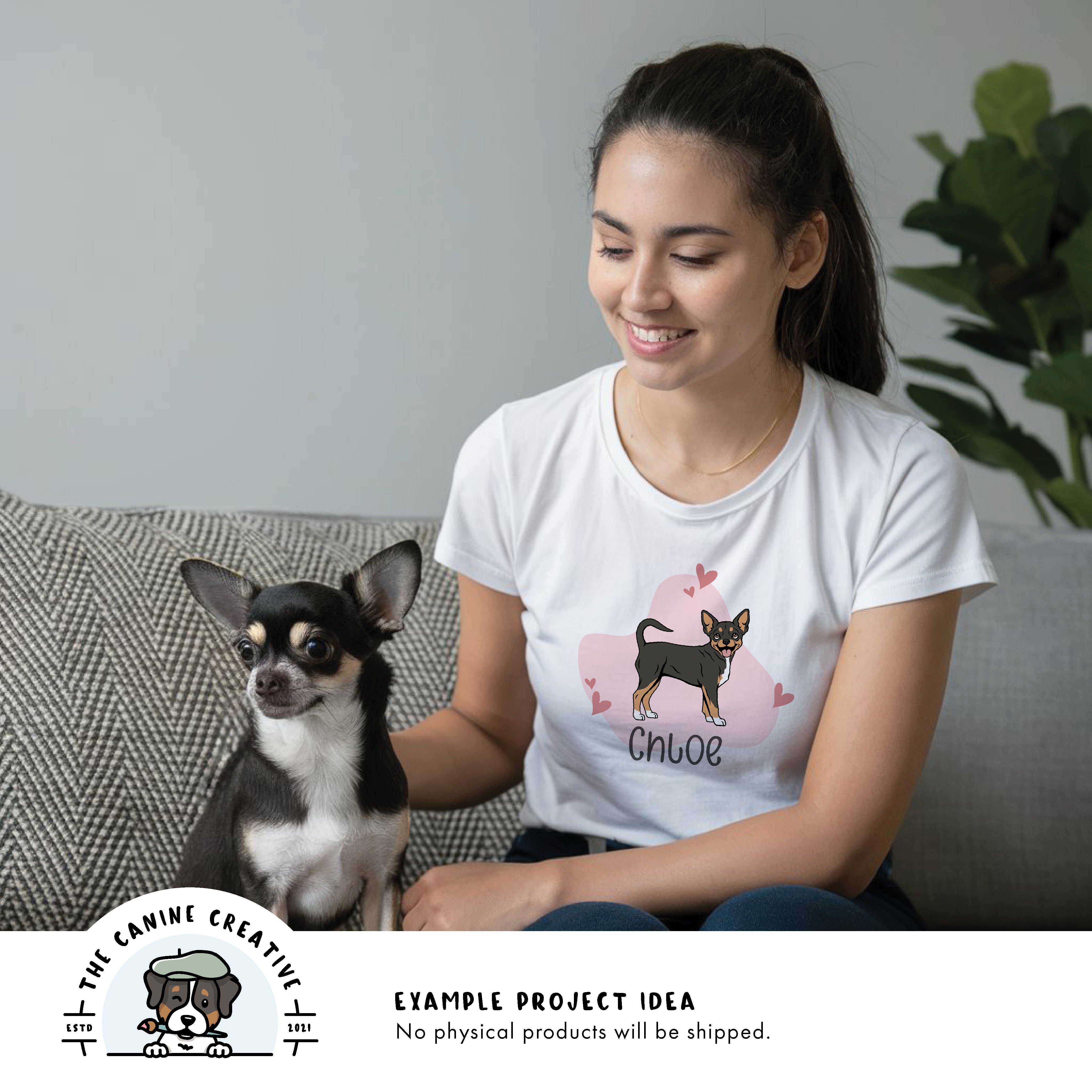 Example project idea showing design on a shirt.