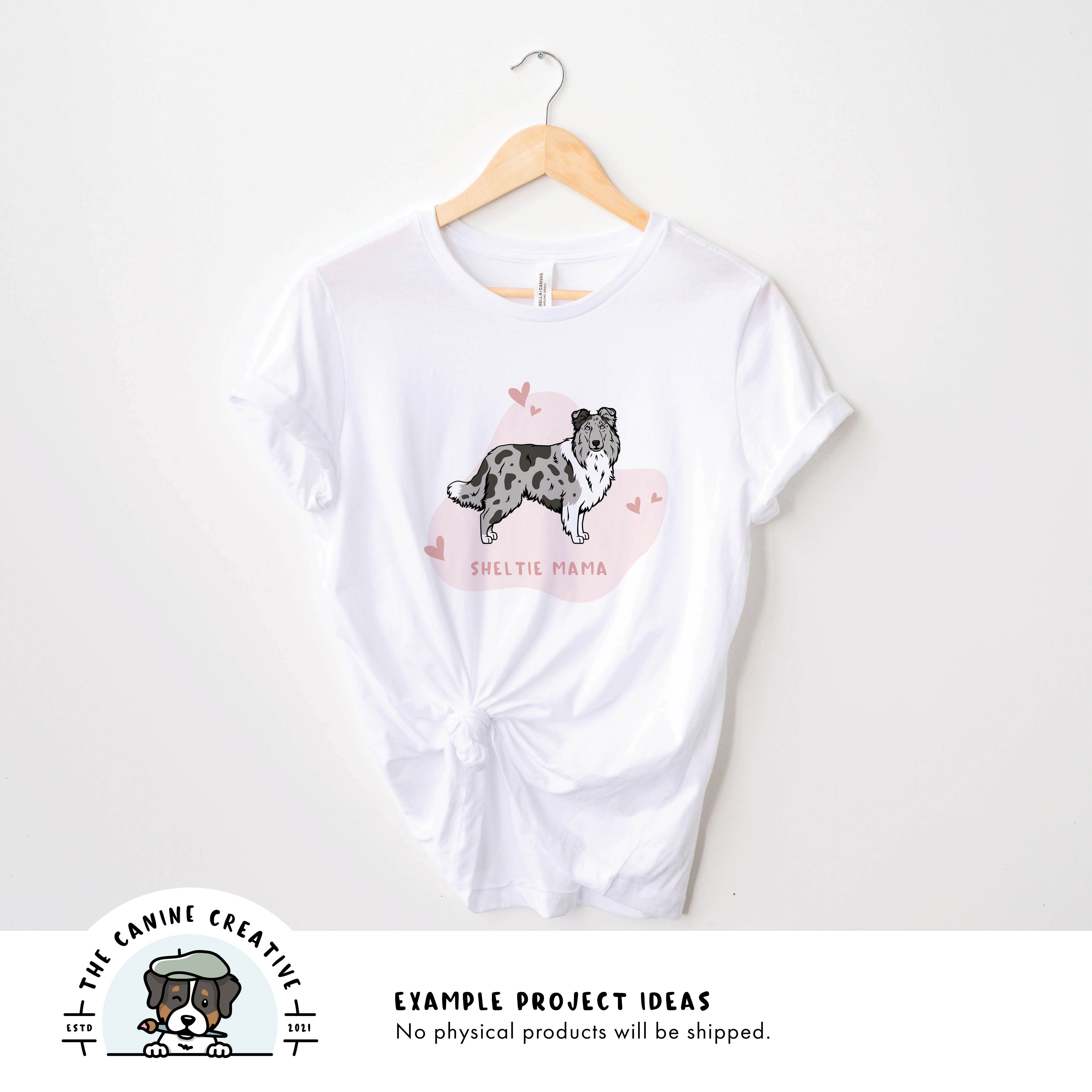 Example project idea showing design on a t-shirt.