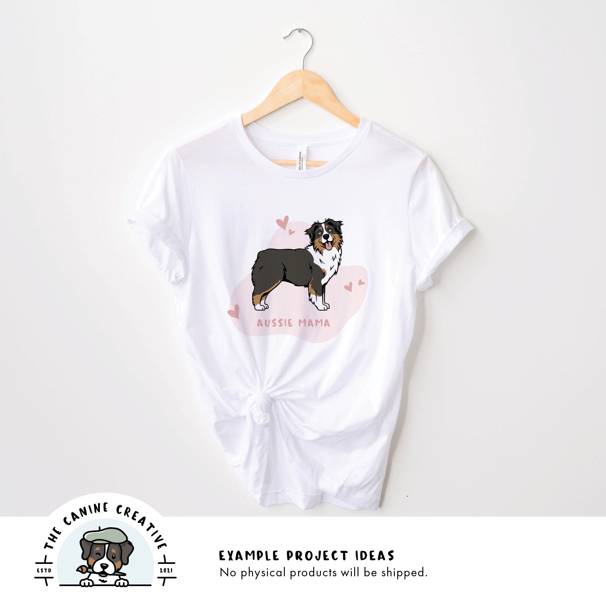 Example project idea showing design on a shirt.