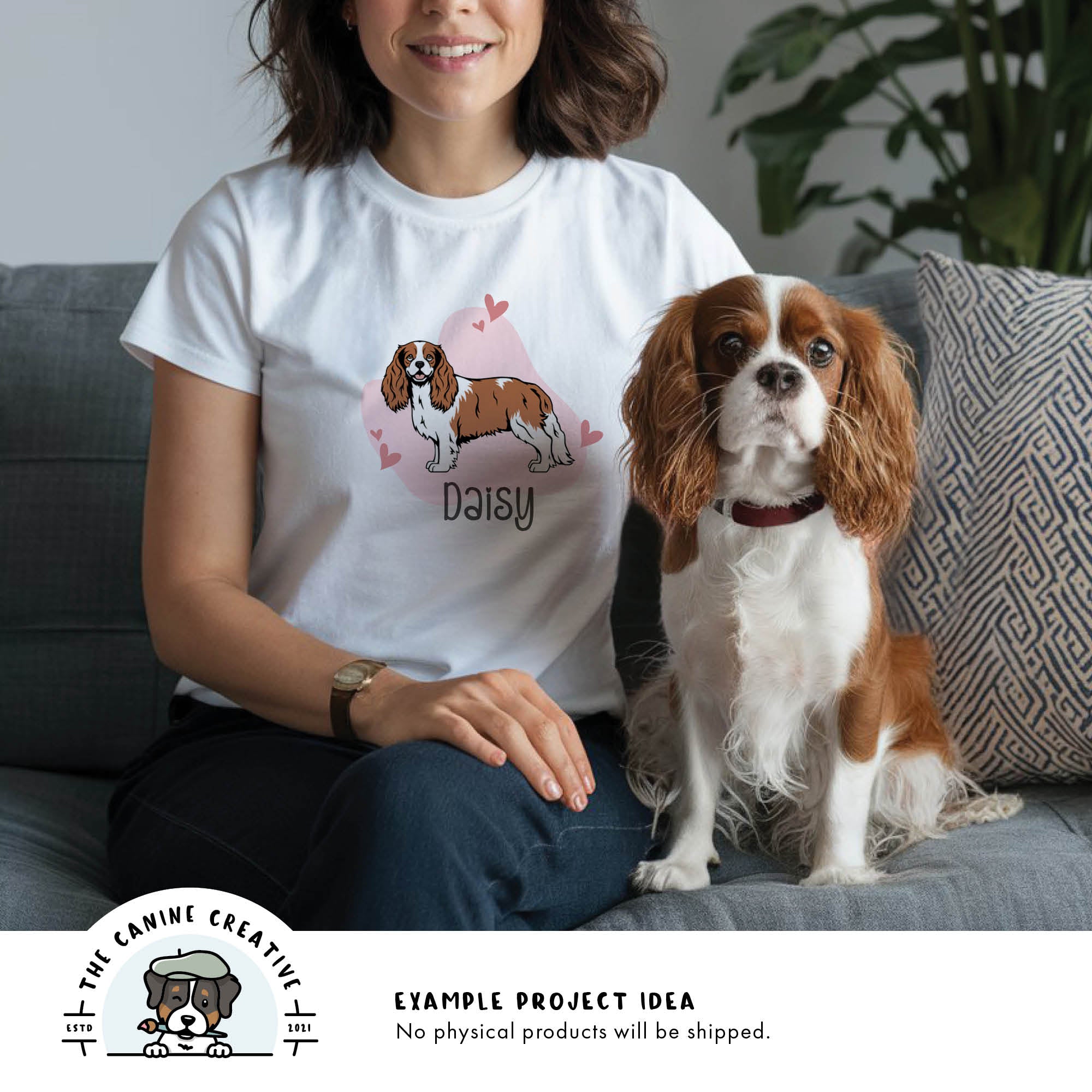 Example project idea showing design on a shirt.