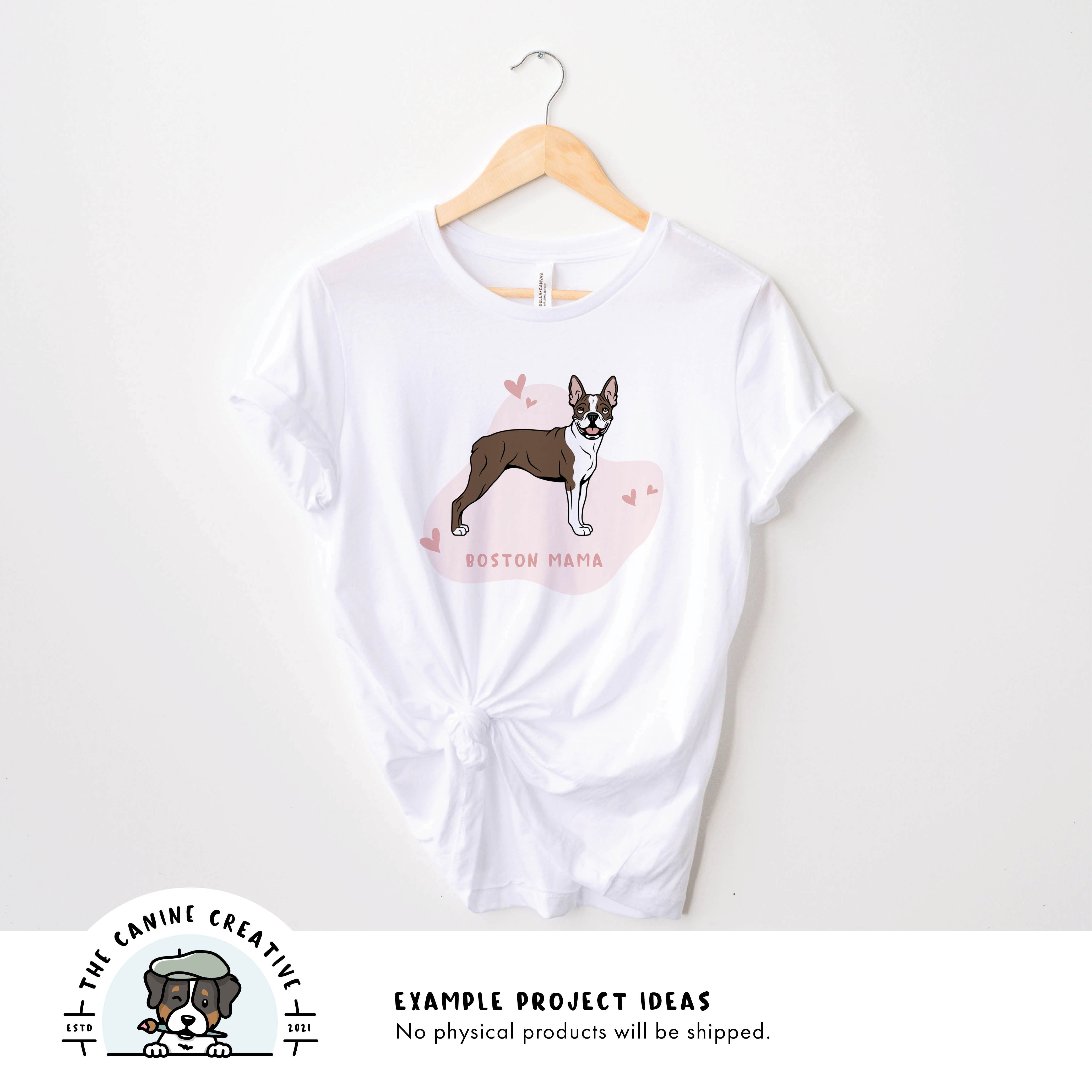 Example project idea showing design on a shirt.