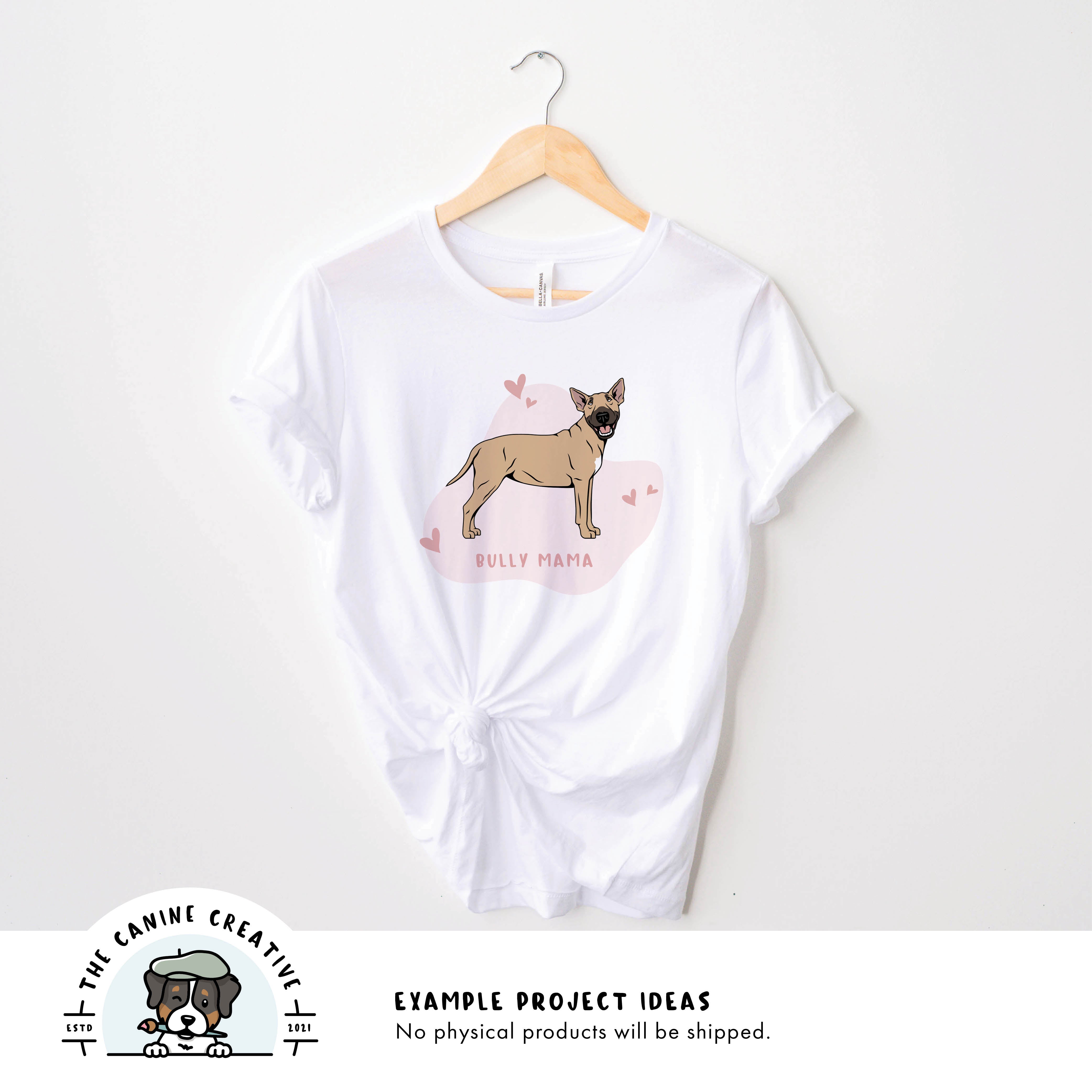 Example project idea showing design on a shirt.